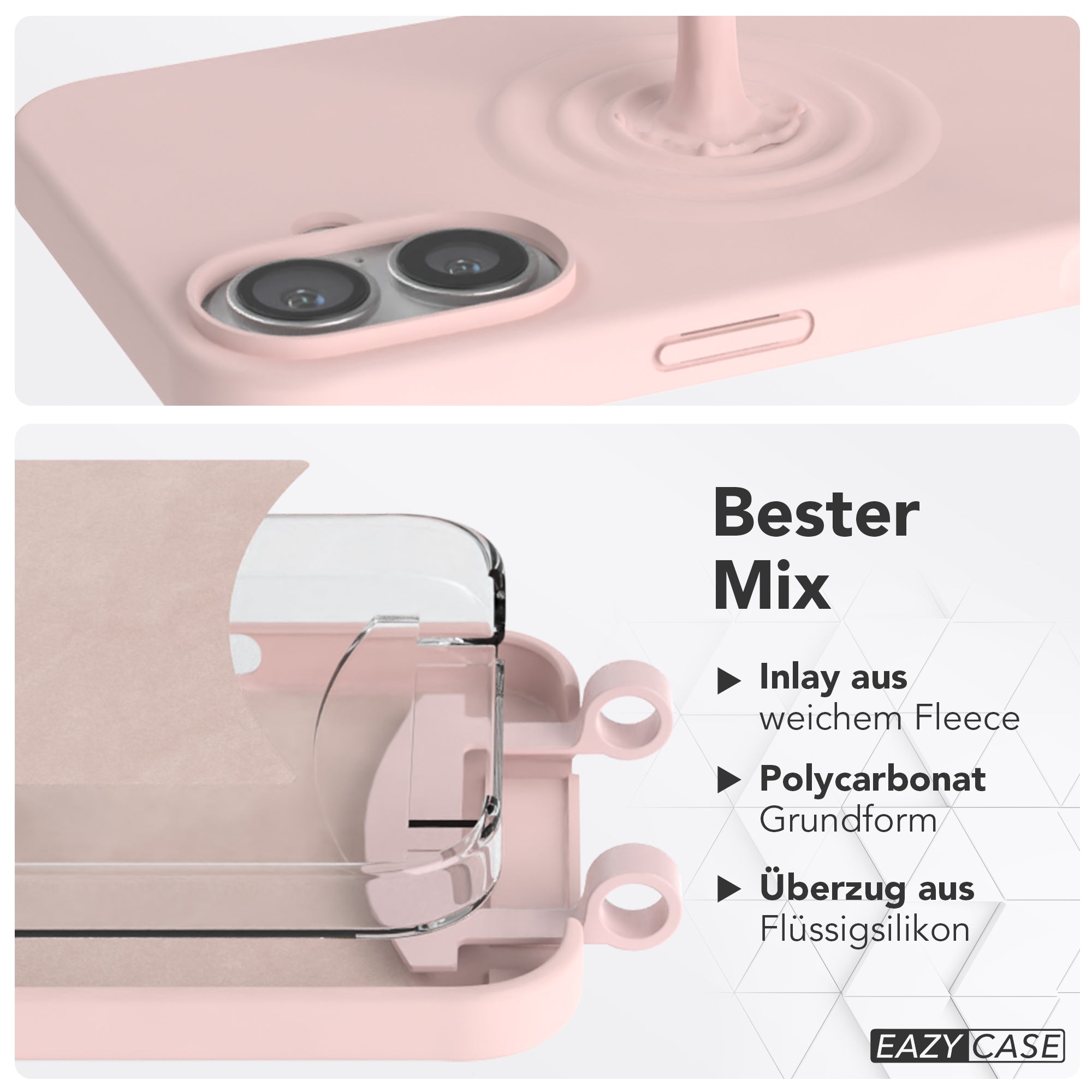 iPhone 16 Plus 2in1 Hülle mit Kordel