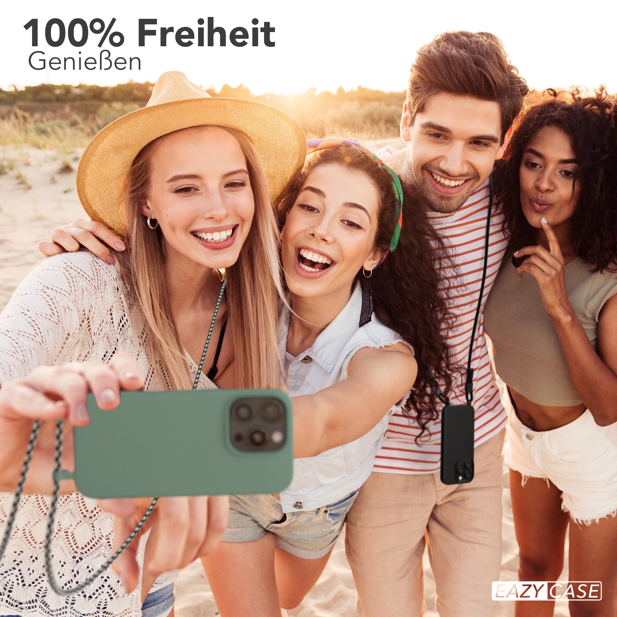 iPhone 16 Pro 2in1 Hülle mit Kordel