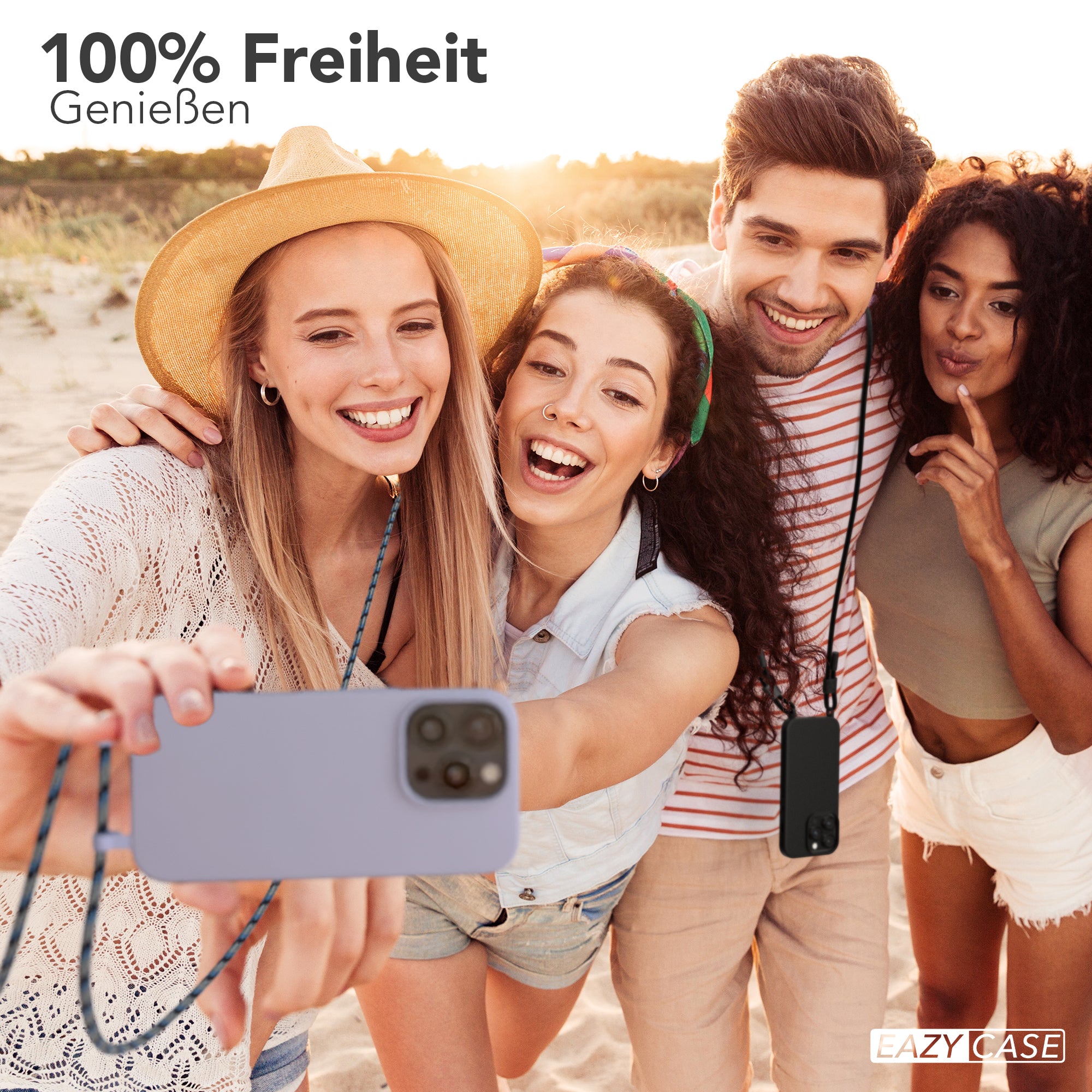 iPhone 16 Pro 2in1 Hülle mit Kordel