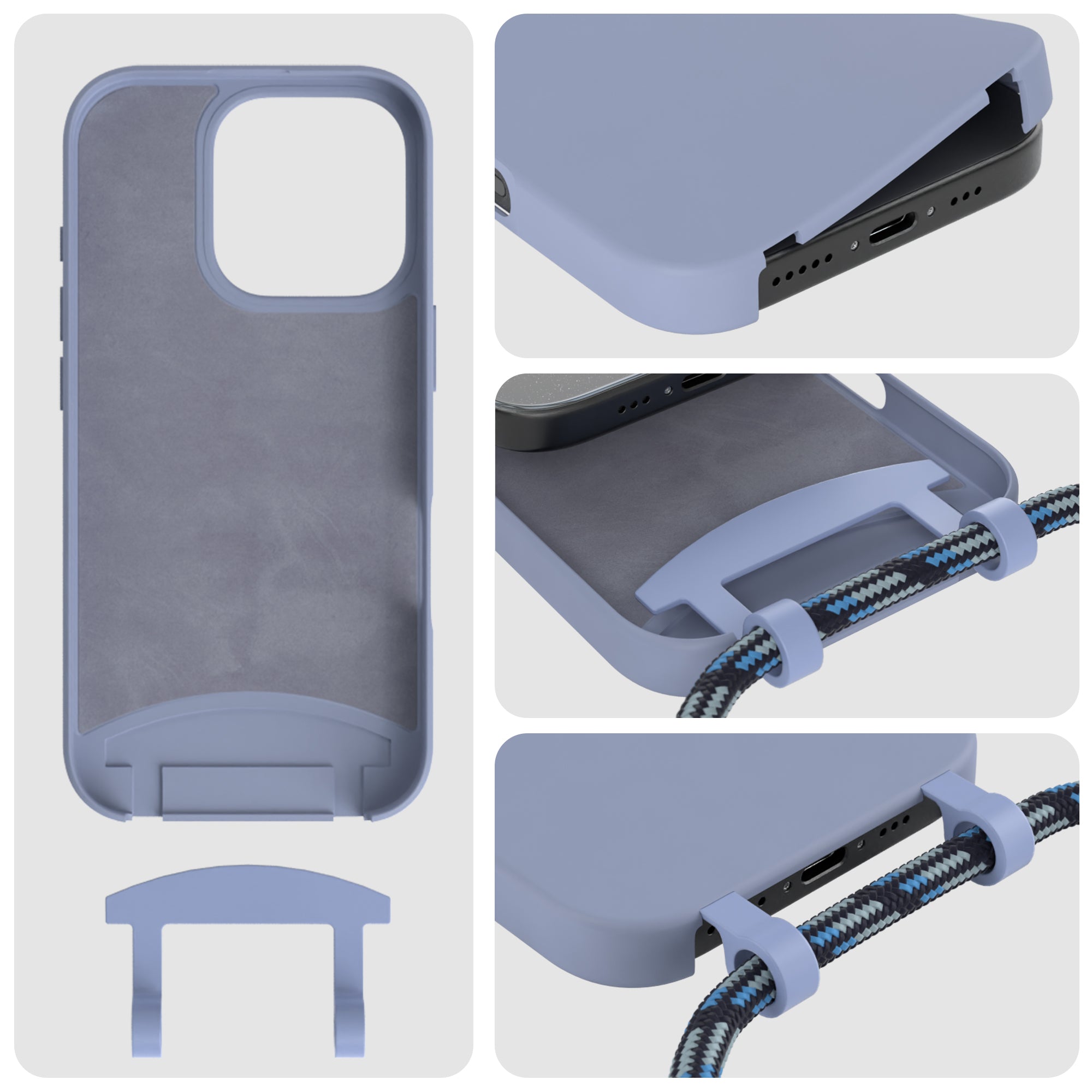 iPhone 16 Pro 2in1 Hülle mit Kordel