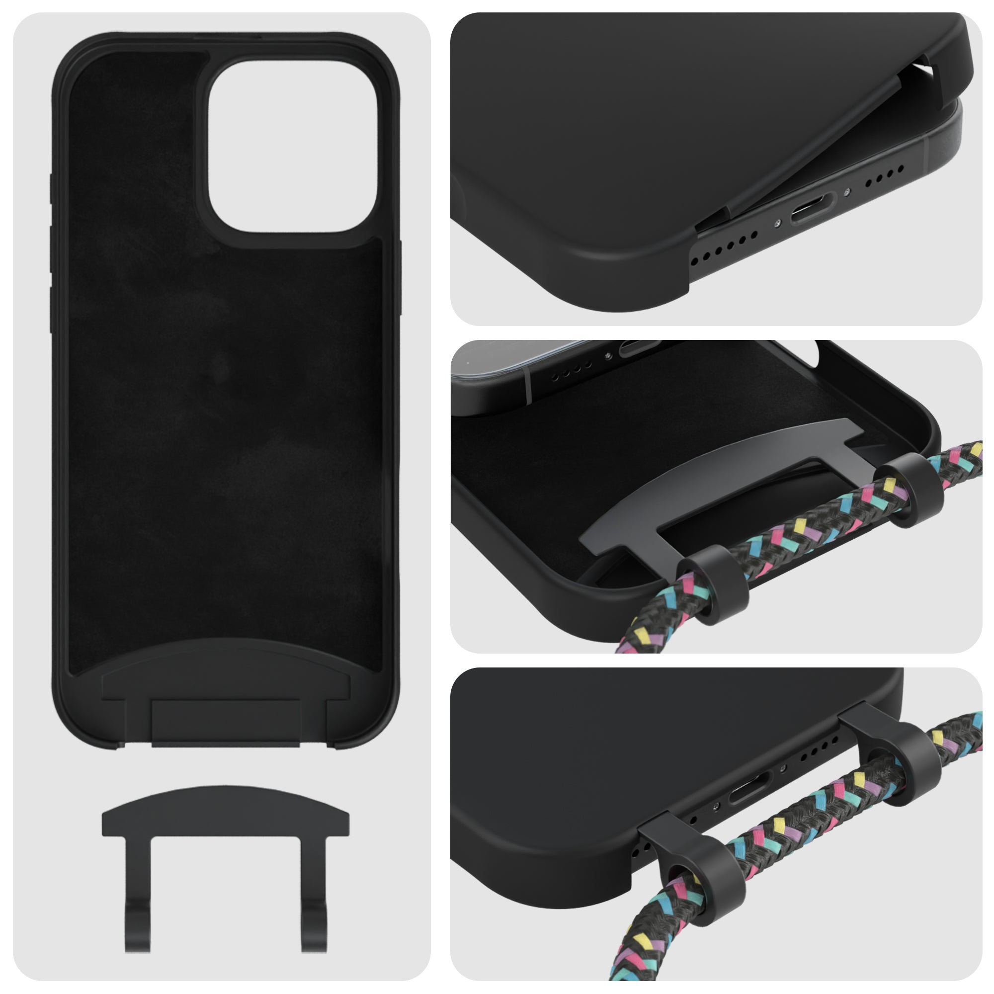 iPhone 16 Pro Max 2in1 Hülle mit Kordel