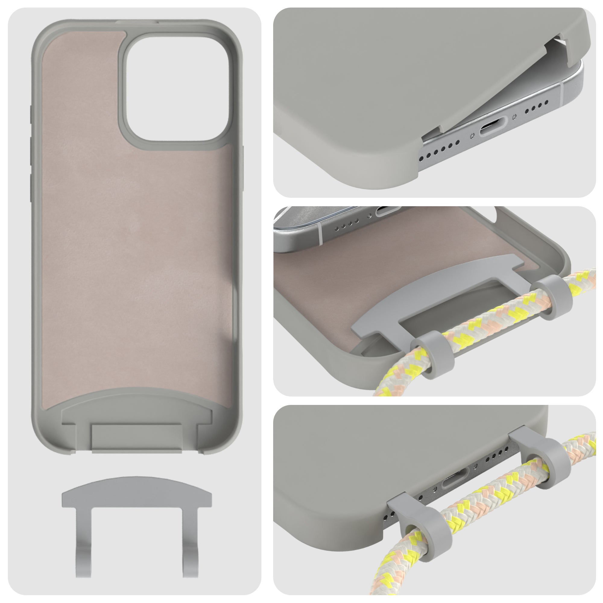 iPhone 16 Pro Max 2in1 Hülle mit Kordel