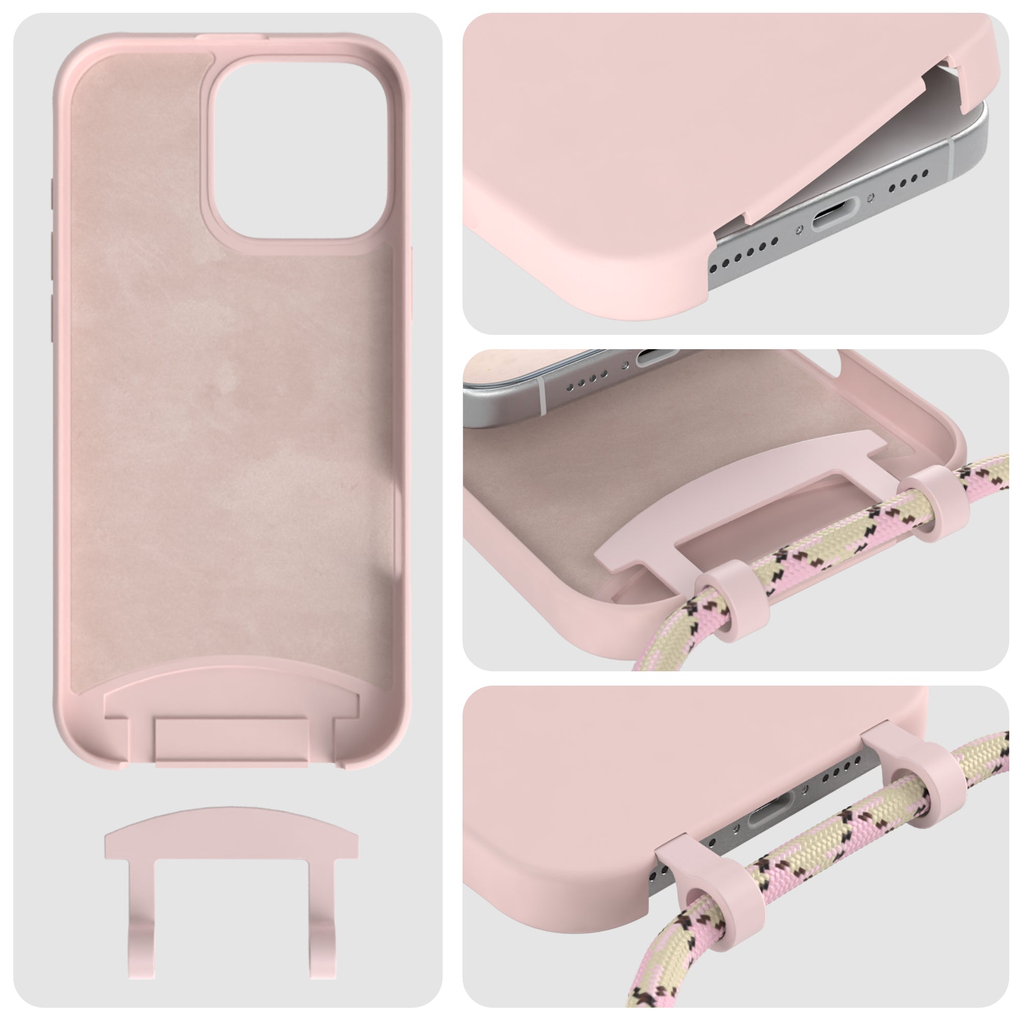 iPhone 16 Pro Max 2in1 Hülle mit Kordel