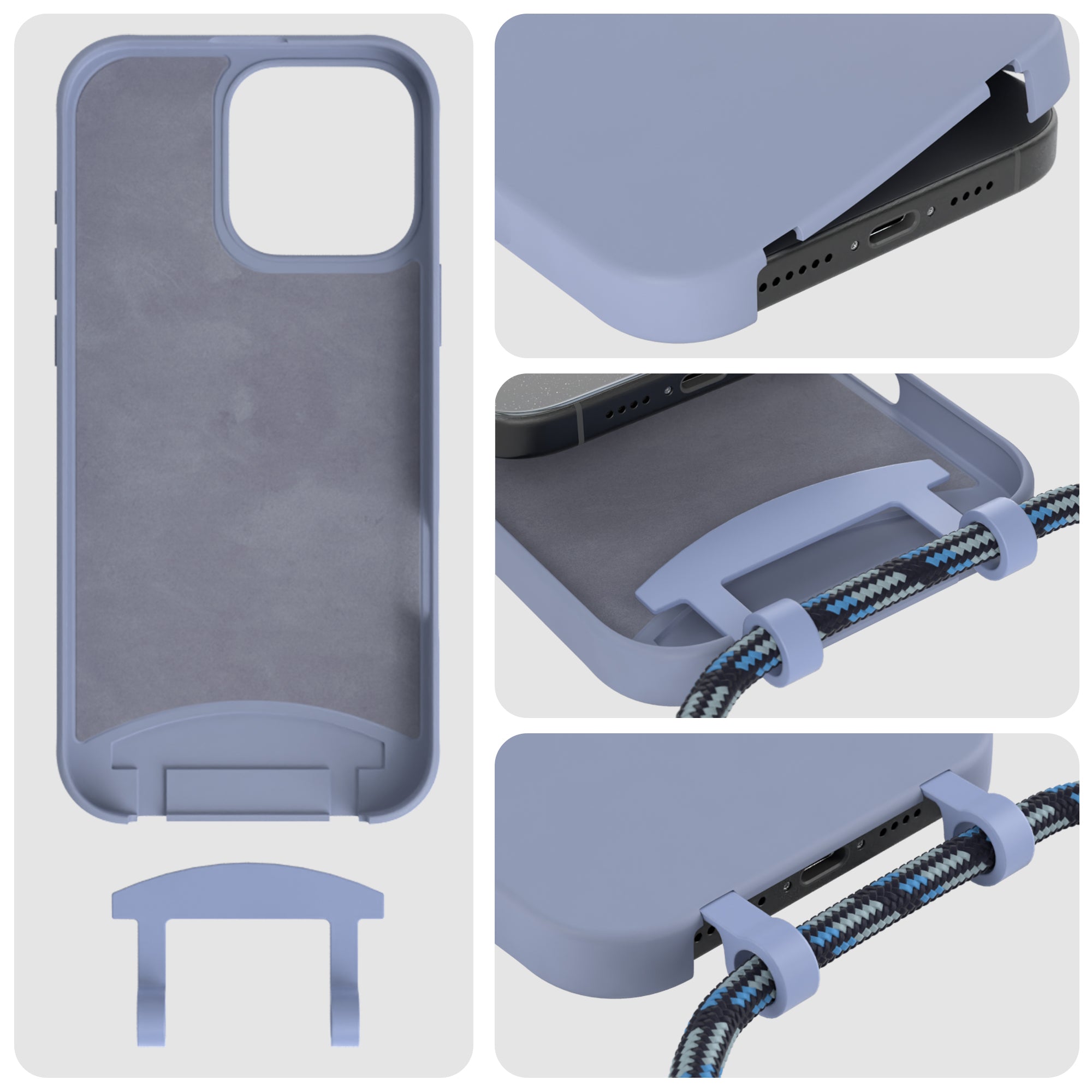 iPhone 16 Pro Max 2in1 Hülle mit Kordel