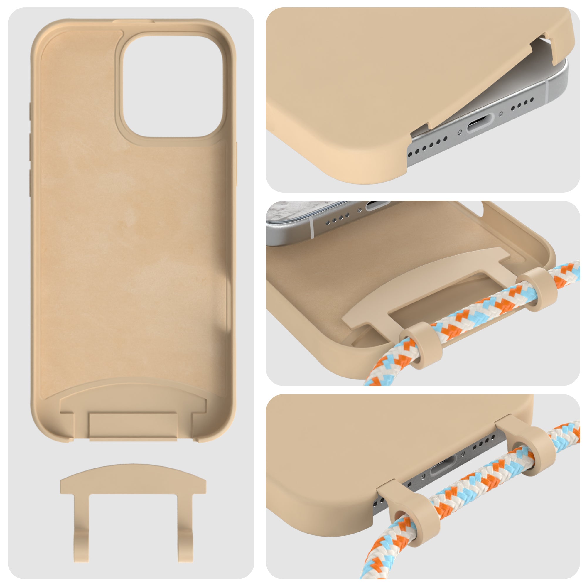 iPhone 16 Pro Max 2in1 Hülle mit Kordel