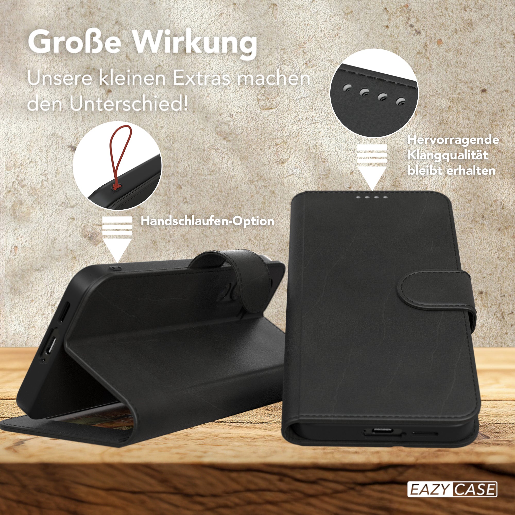 Galaxy S24 FE Klapphülle aus Kunstleder