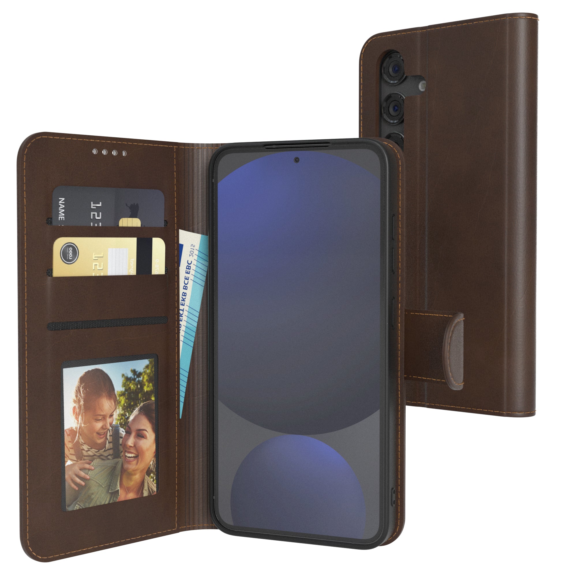 Galaxy S24 FE Klapphülle aus Kunstleder