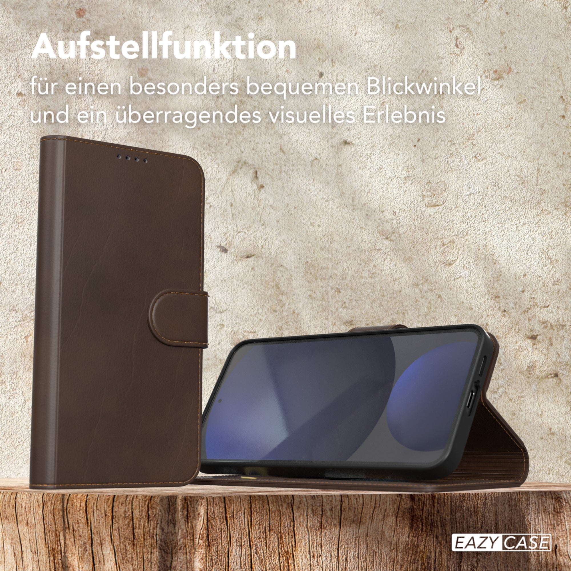 Galaxy S24 FE Klapphülle aus Kunstleder