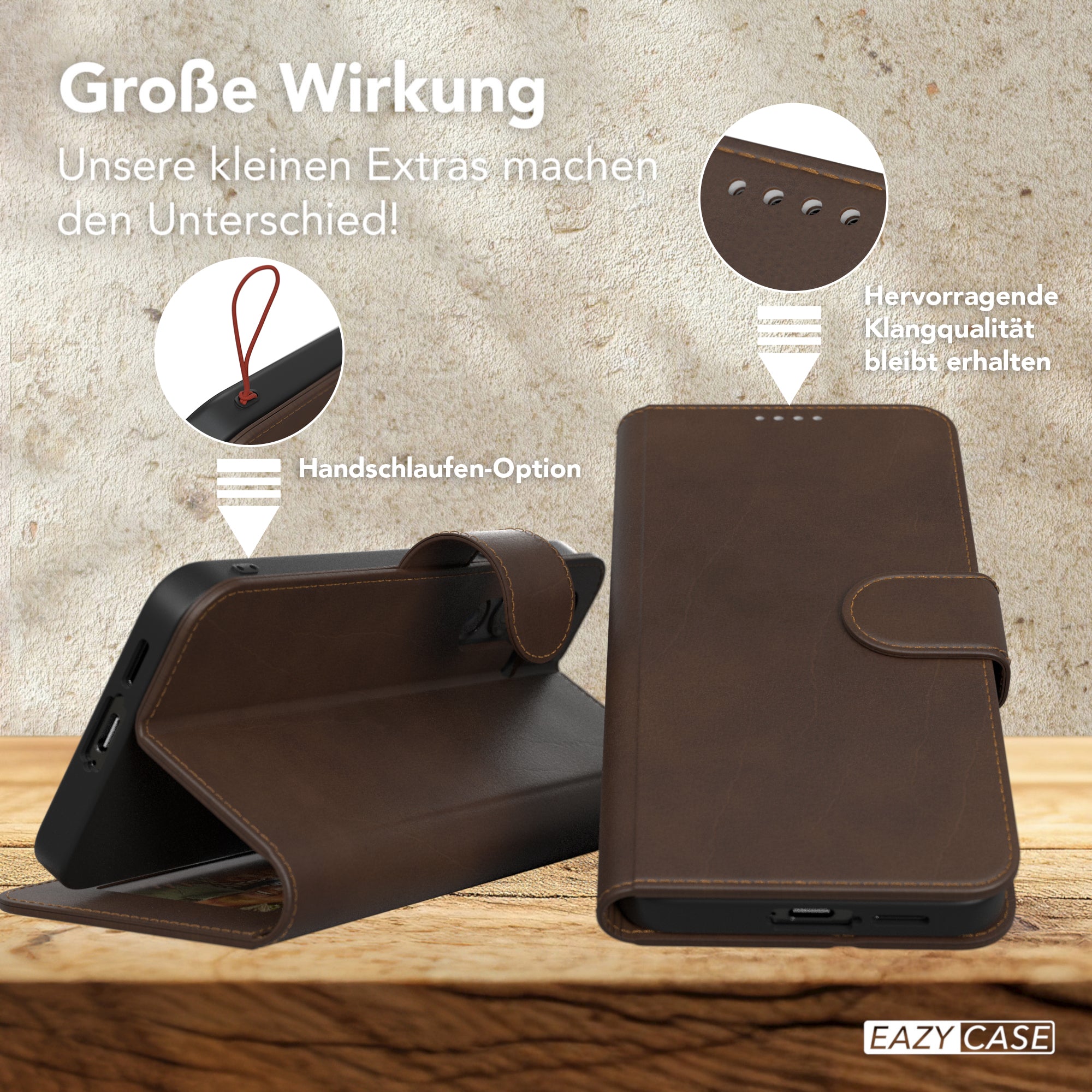 Galaxy S24 FE Klapphülle aus Kunstleder