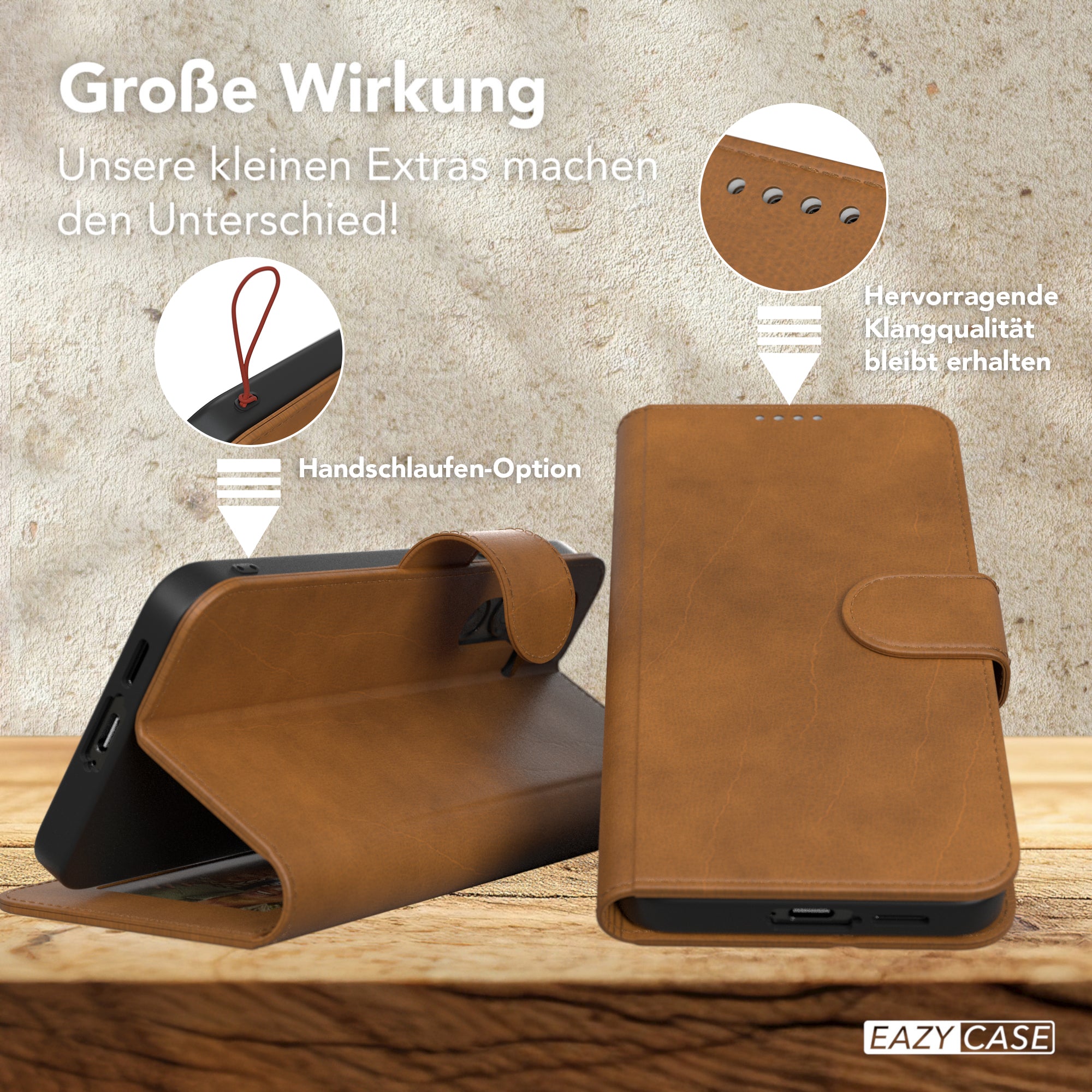 Galaxy S24 FE Klapphülle aus Kunstleder