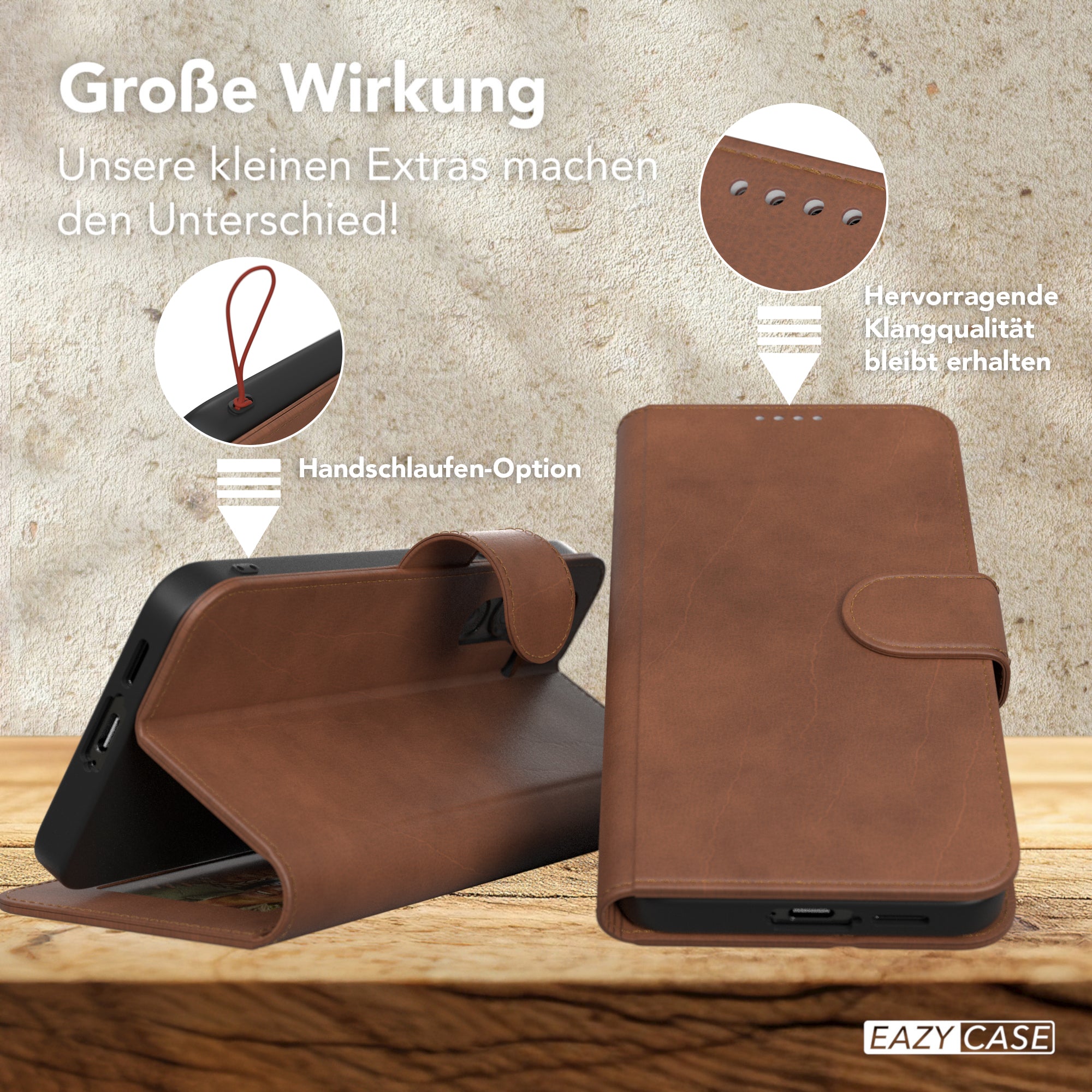 Galaxy S24 FE Klapphülle aus Kunstleder