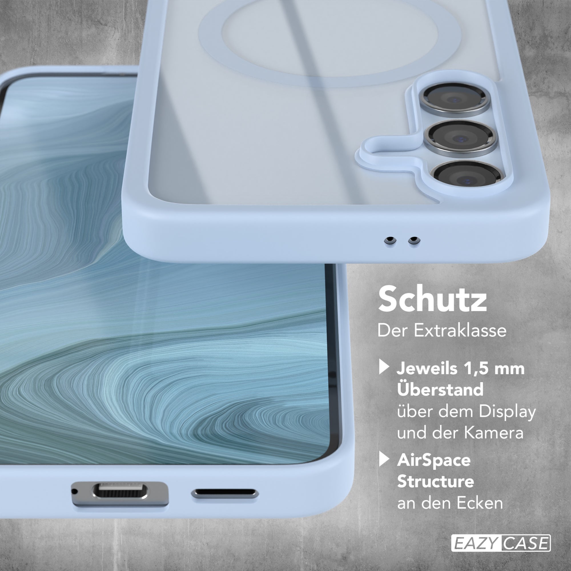 Galaxy S24 FE transparente Hülle mit MagSafe