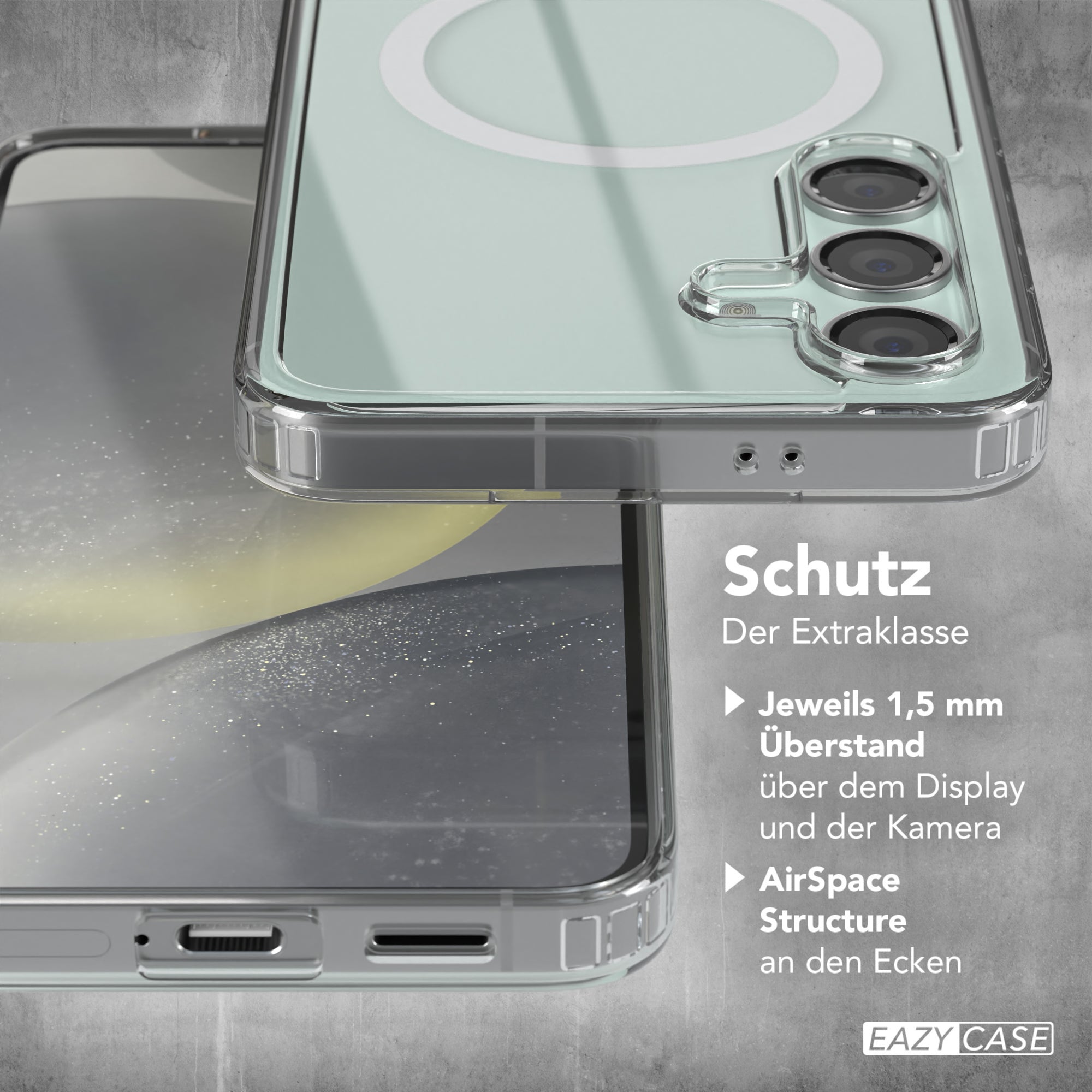 Galaxy S24 FE transparente Hülle mit MagSafe