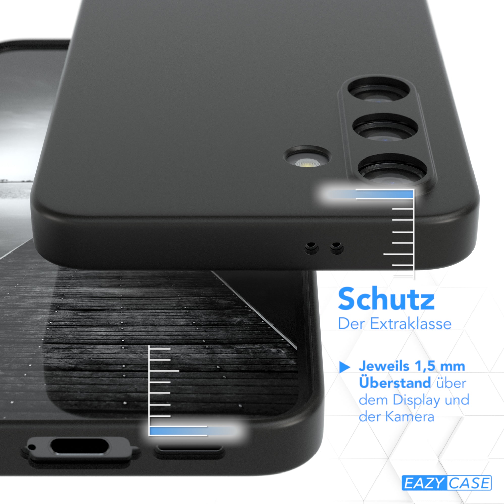 Galaxy S24 FE ultradünnes Slimcover aus TPU Schwarz
