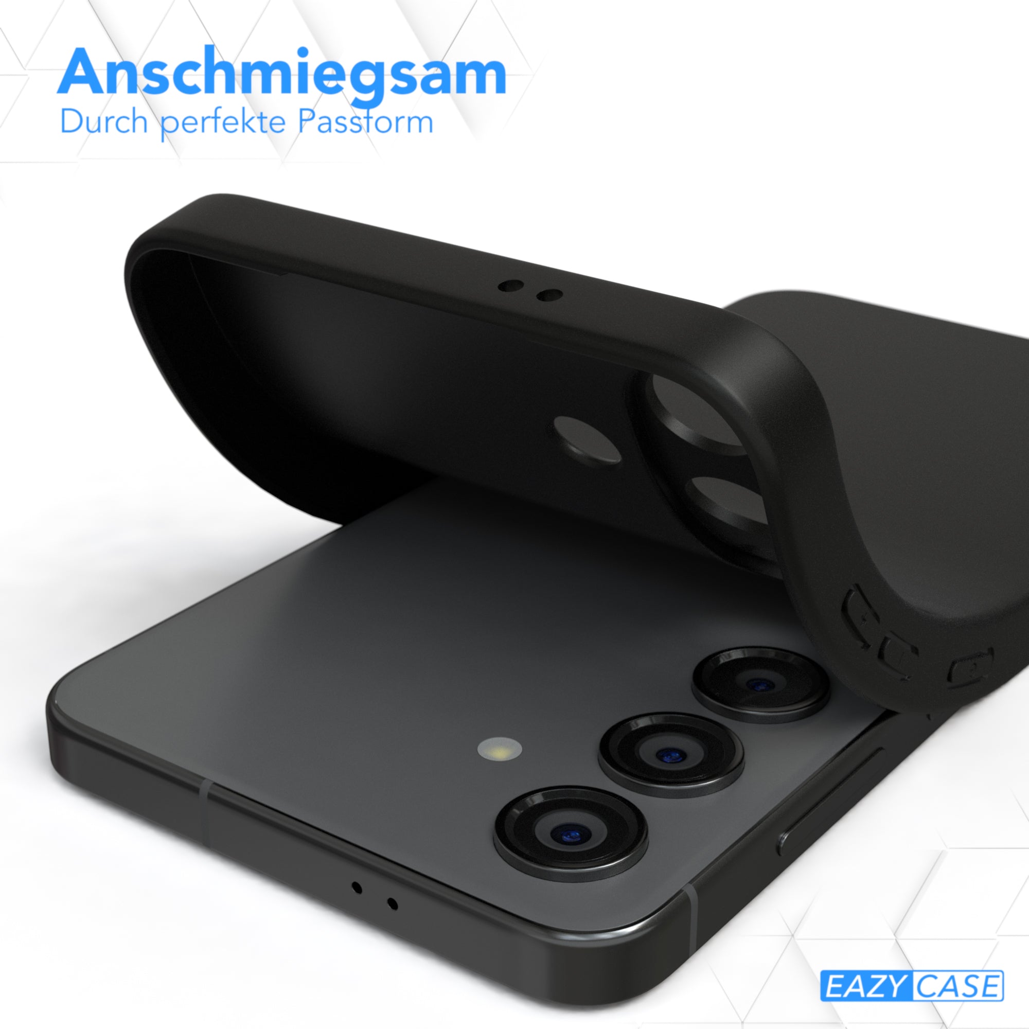 Galaxy S24 FE ultradünnes Slimcover aus TPU Schwarz