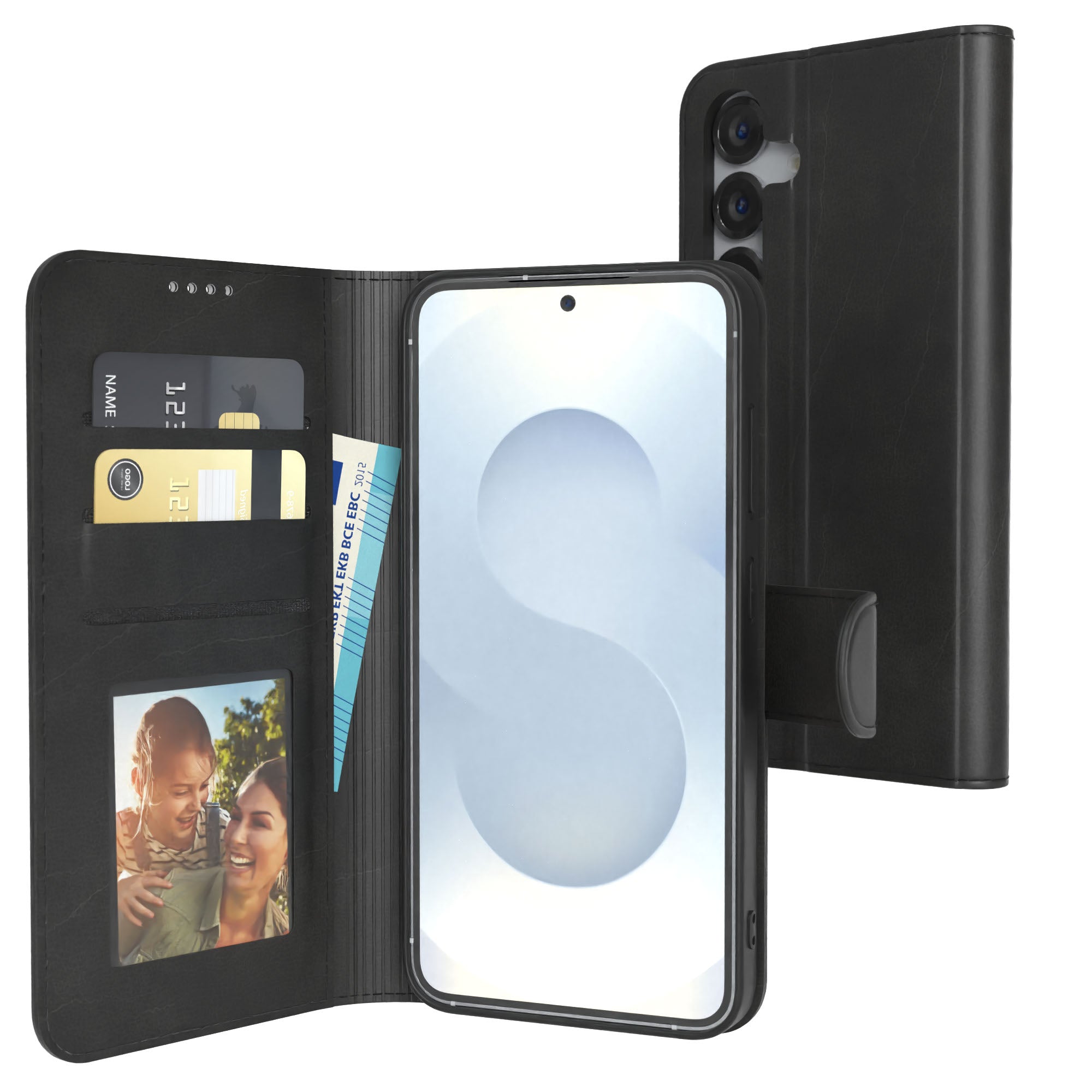 Galaxy S25 Serie Klapphülle aus Kunstleder