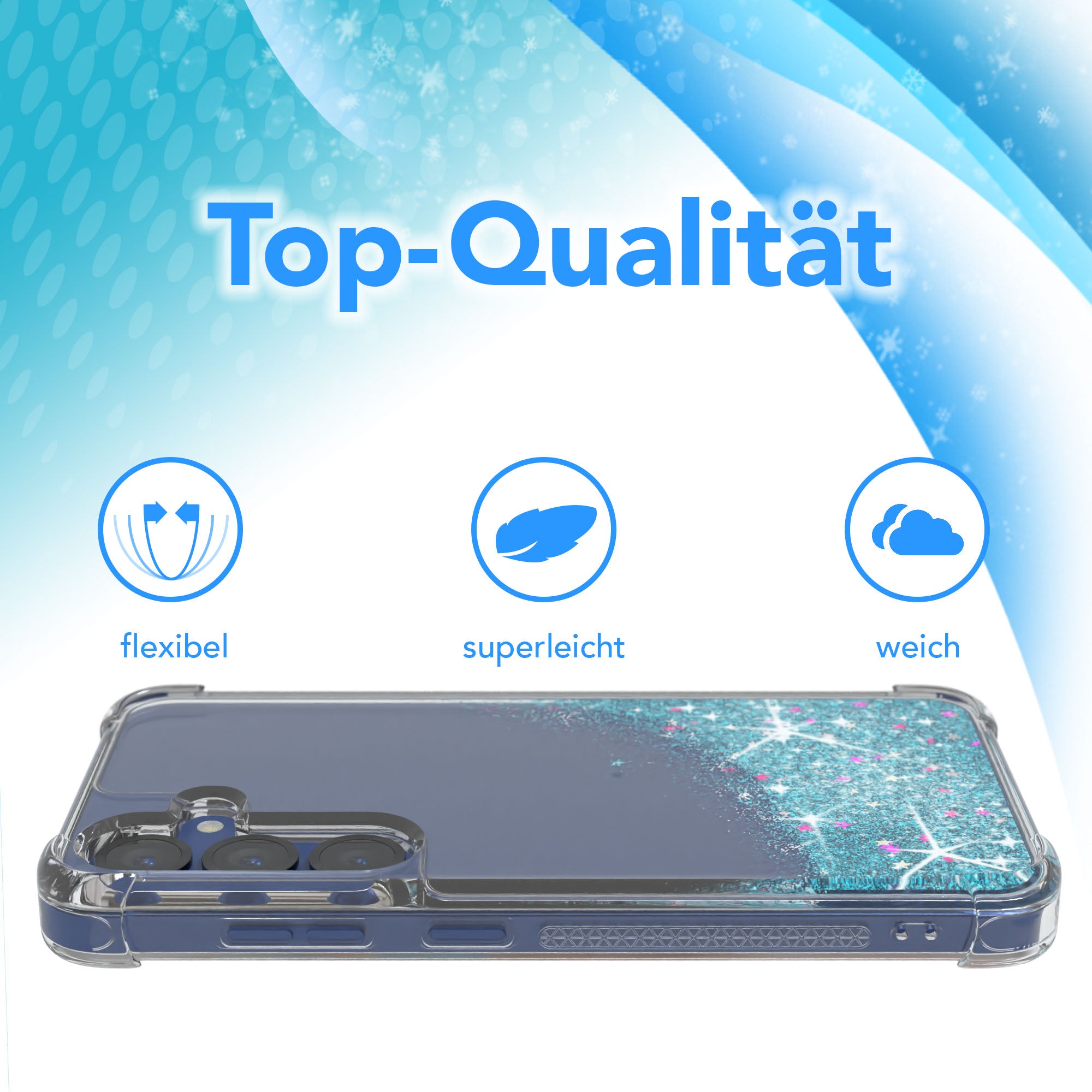 Galaxy S25 Glitzerhülle