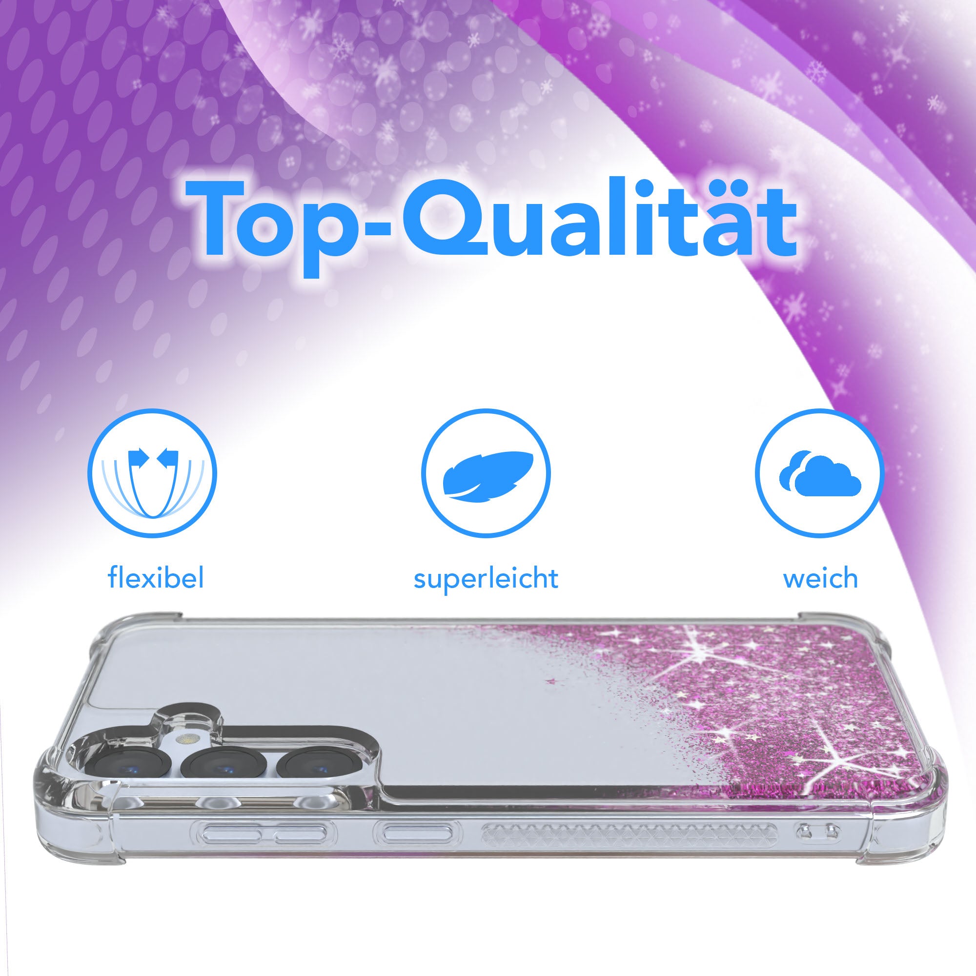 Galaxy S25 Glitzerhülle