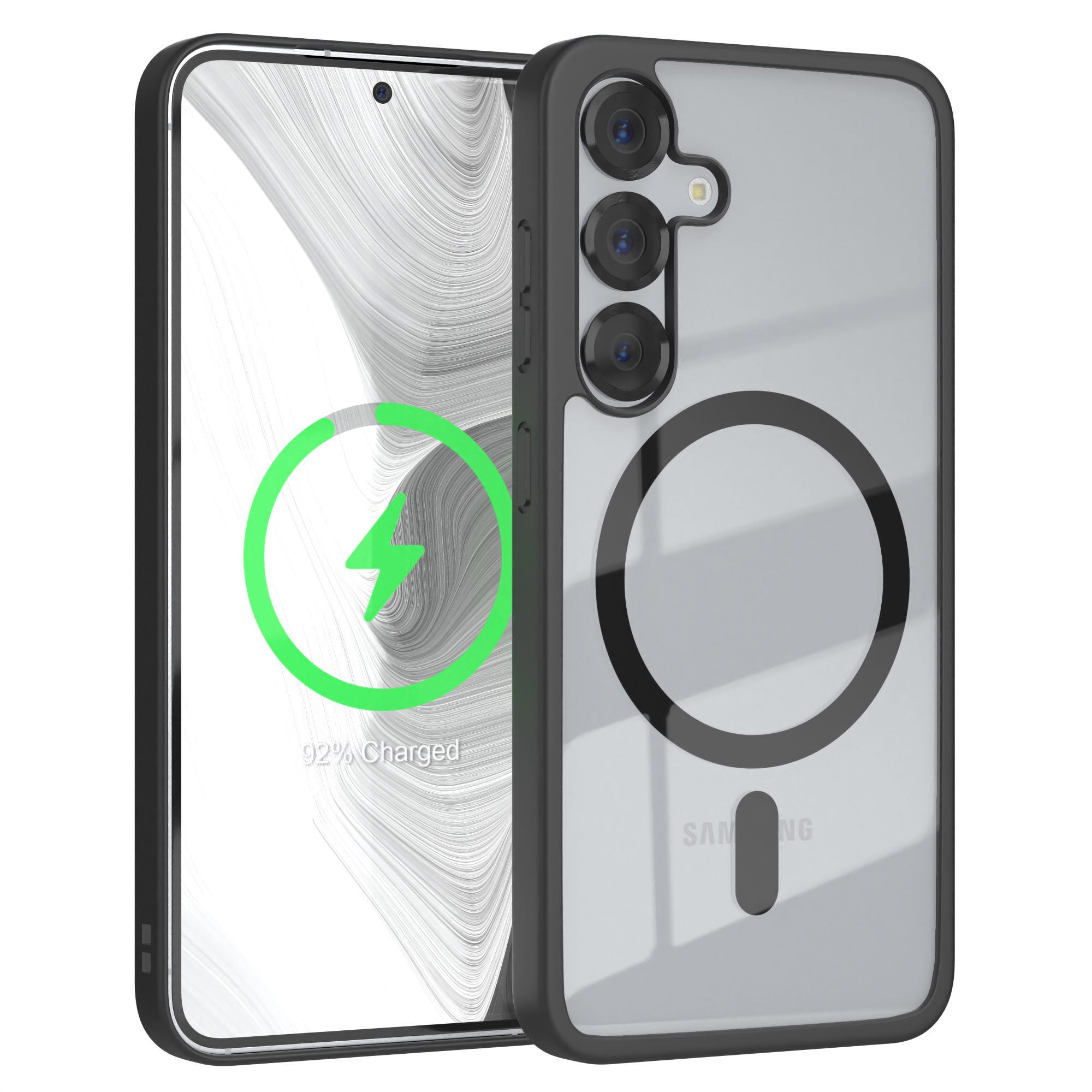 Galaxy S25 transparente Hülle mit MagSafe