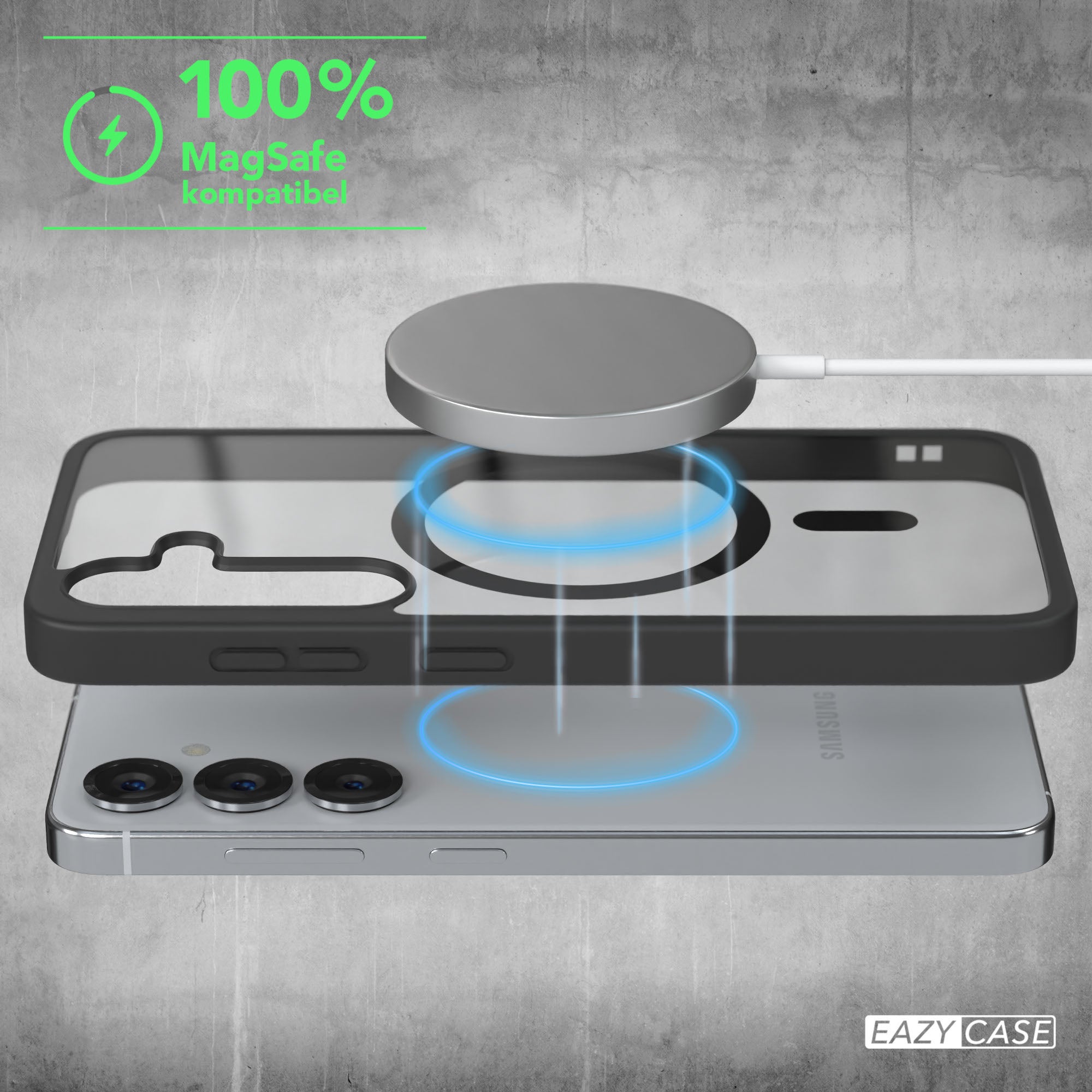 Galaxy S25 transparente Hülle mit MagSafe