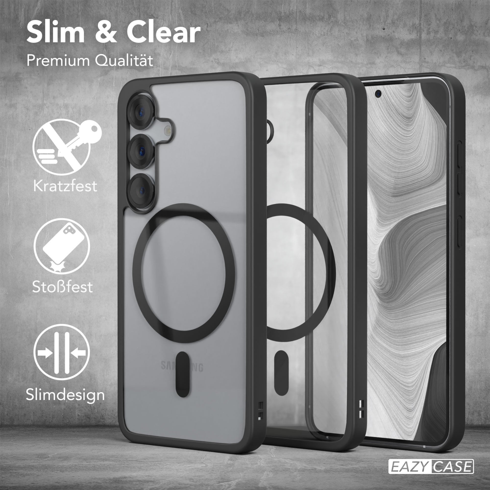 Galaxy S25 transparente Hülle mit MagSafe