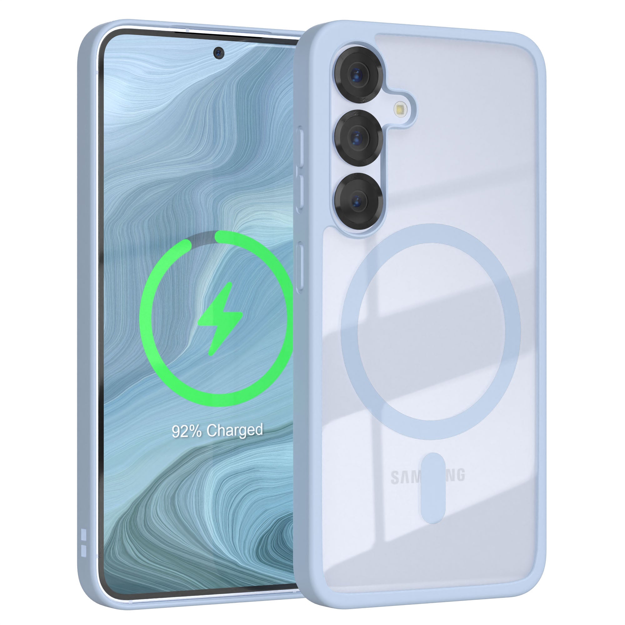 Galaxy S25 transparente Hülle mit MagSafe