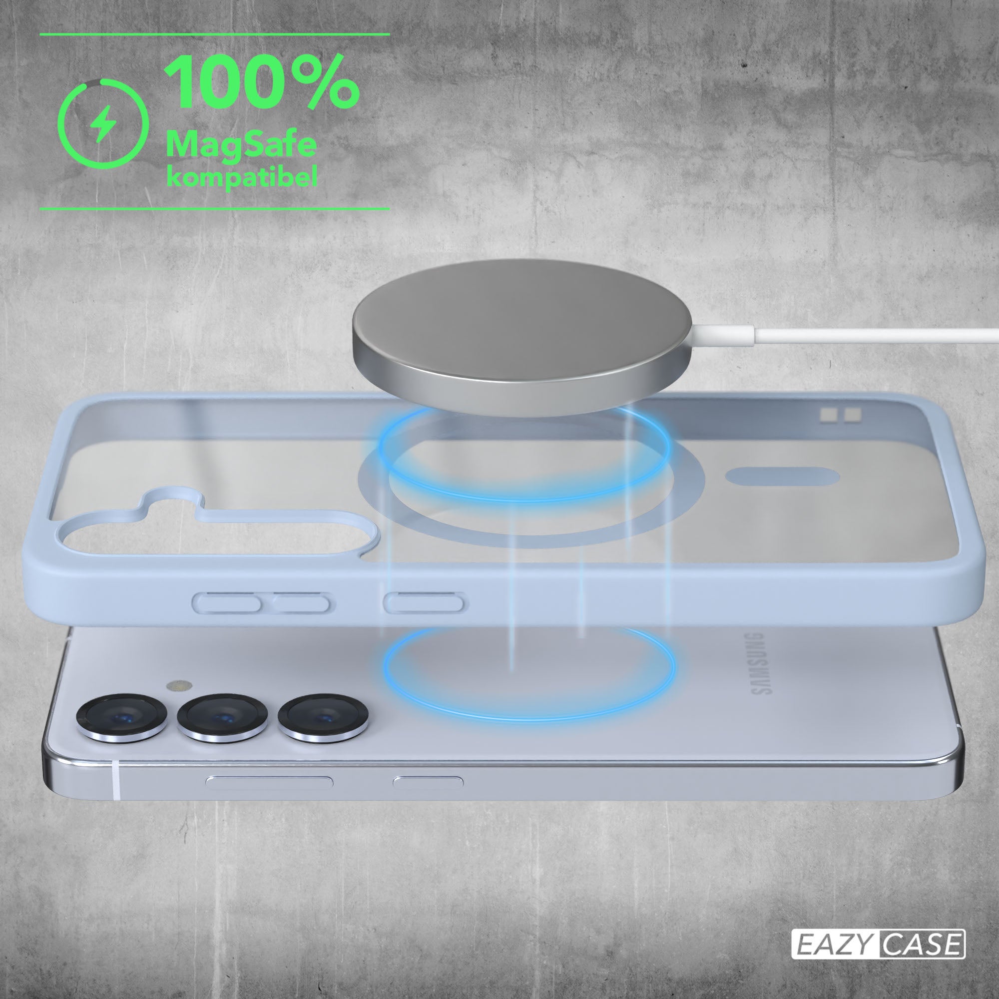 Galaxy S25 transparente Hülle mit MagSafe