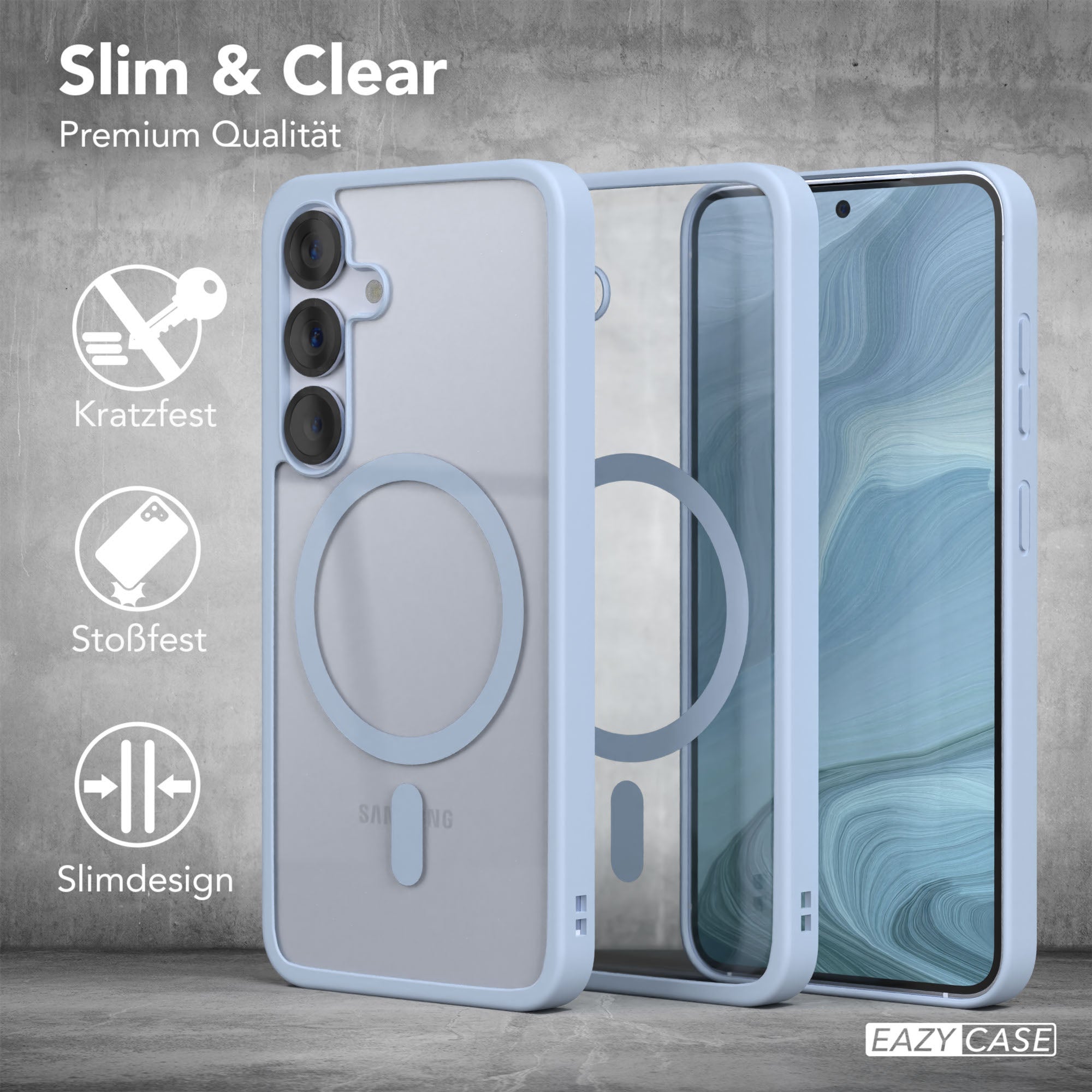 Galaxy S25 transparente Hülle mit MagSafe