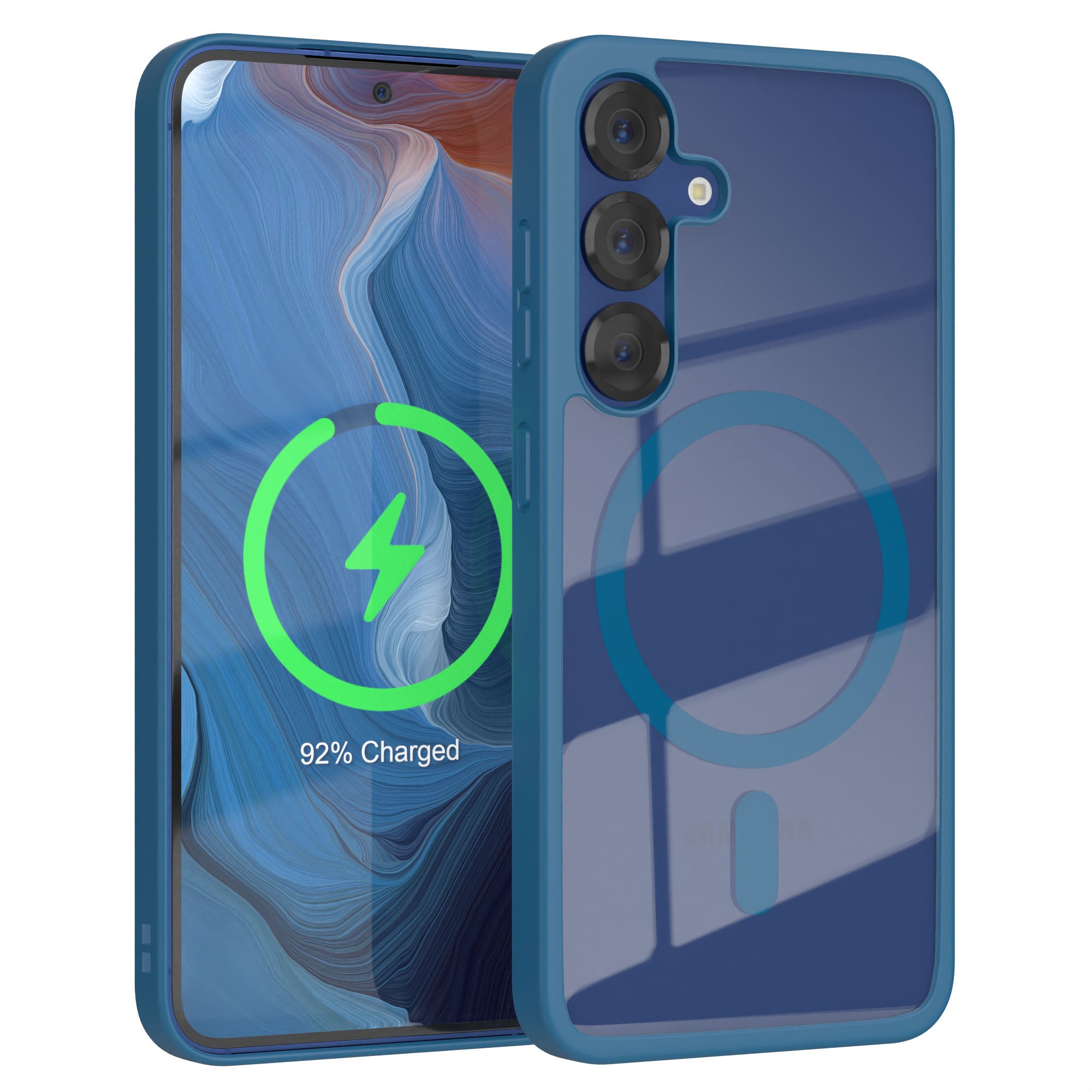 Galaxy S25 transparente Hülle mit MagSafe