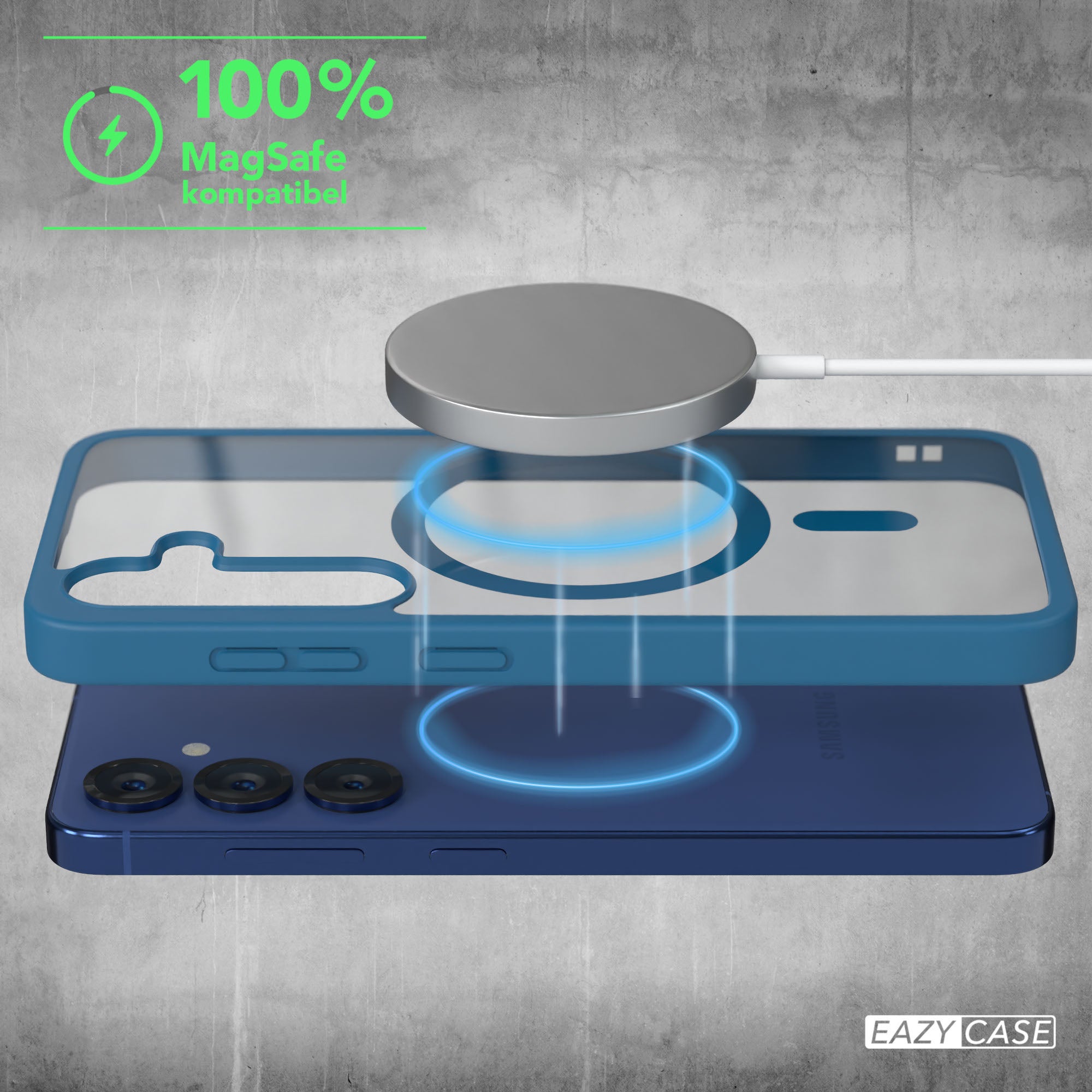 Galaxy S25 transparente Hülle mit MagSafe