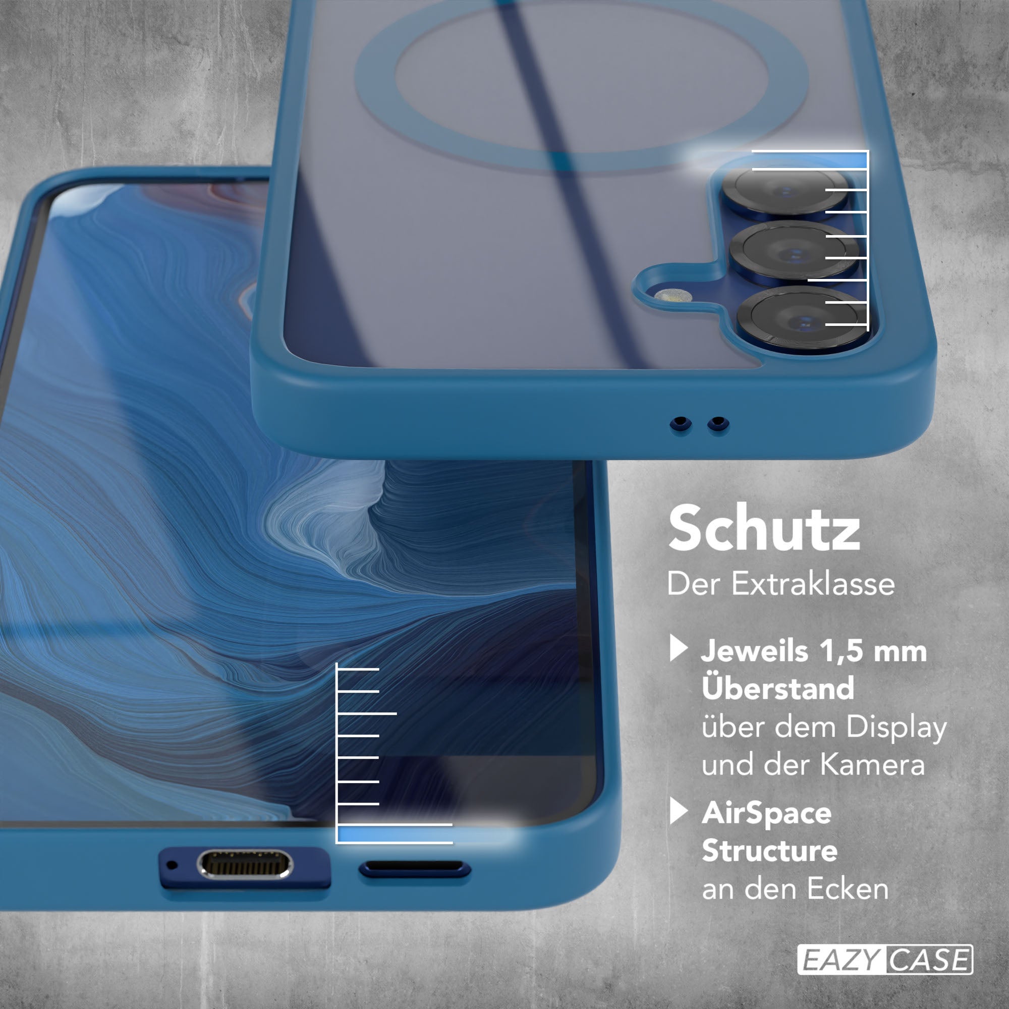 Galaxy S25 transparente Hülle mit MagSafe