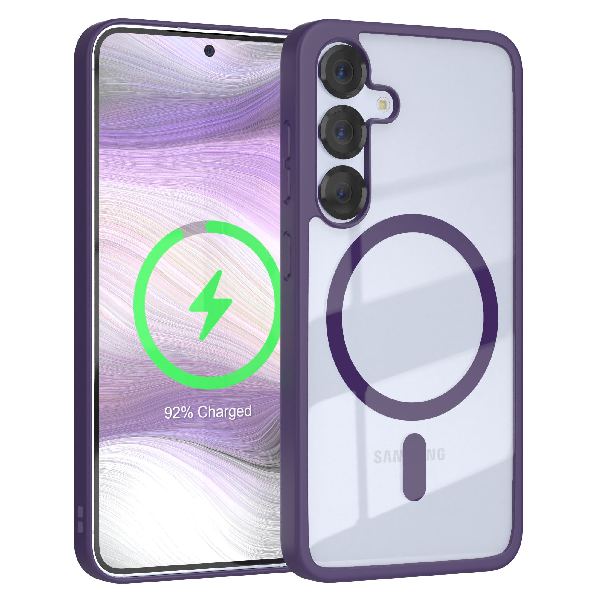 Galaxy S25 transparente Hülle mit MagSafe