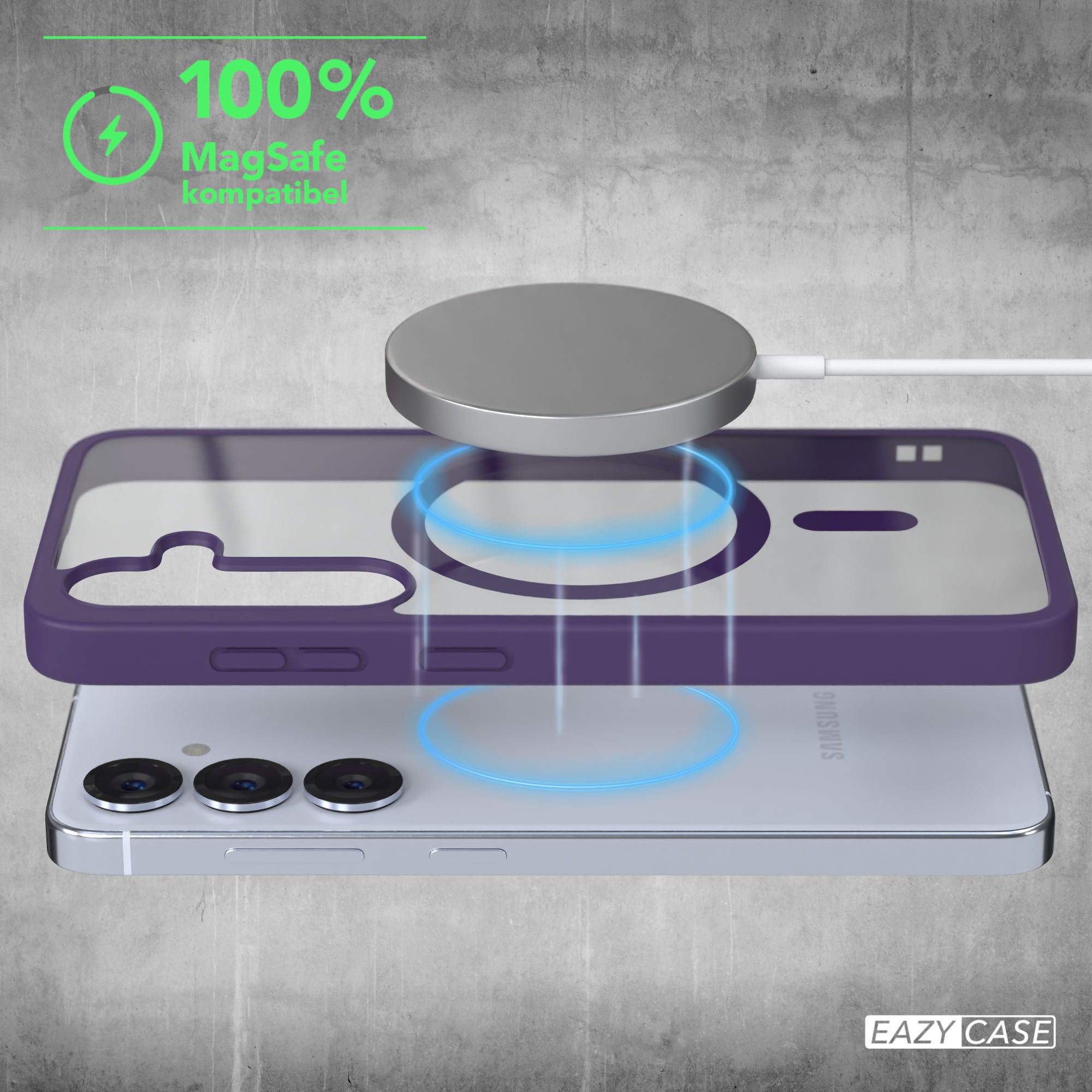 Galaxy S25 transparente Hülle mit MagSafe