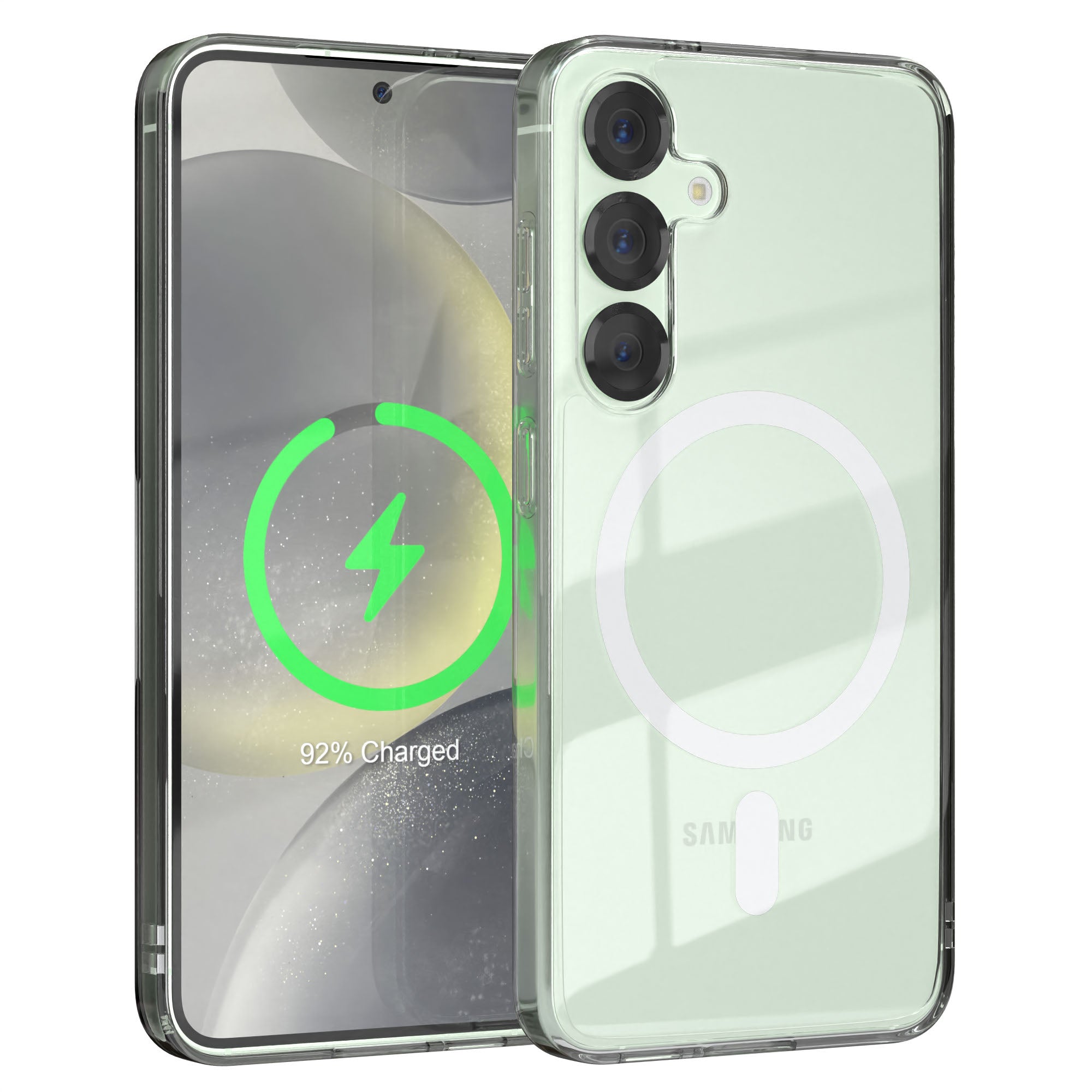 Galaxy S25 transparente Hülle mit MagSafe