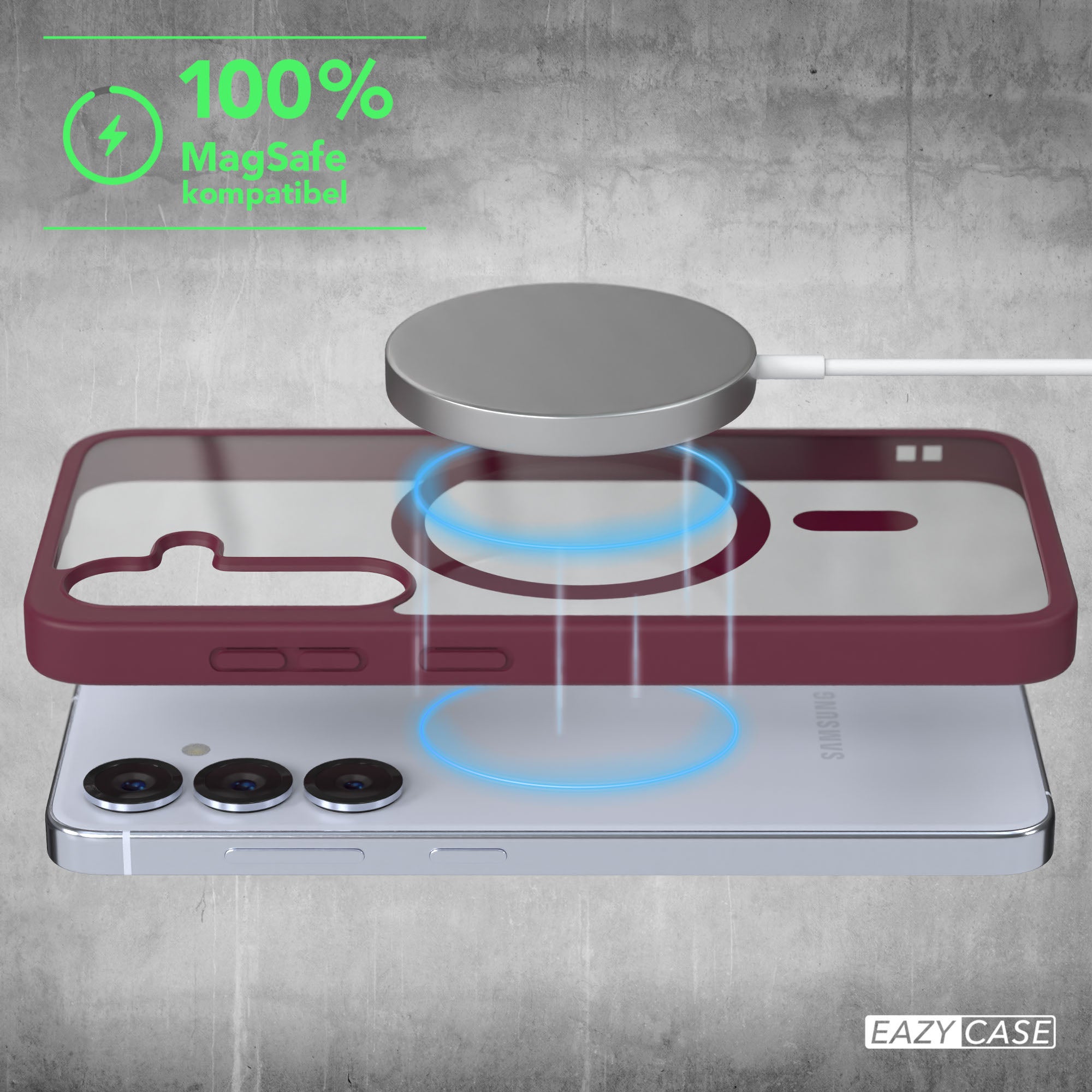 Galaxy S25 transparente Hülle mit MagSafe