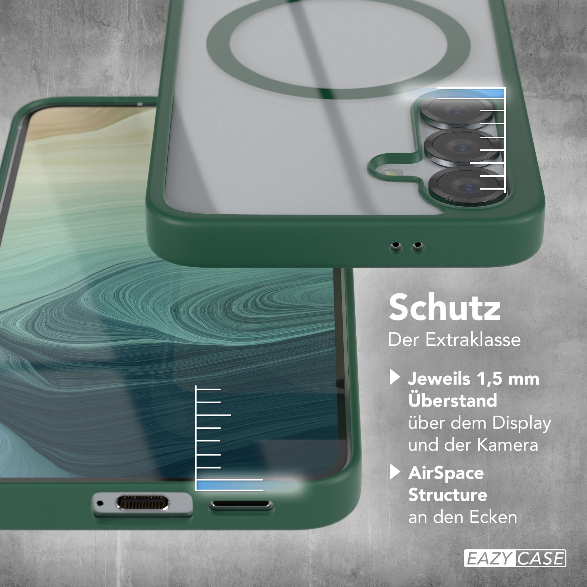 Galaxy S25 transparente Hülle mit MagSafe