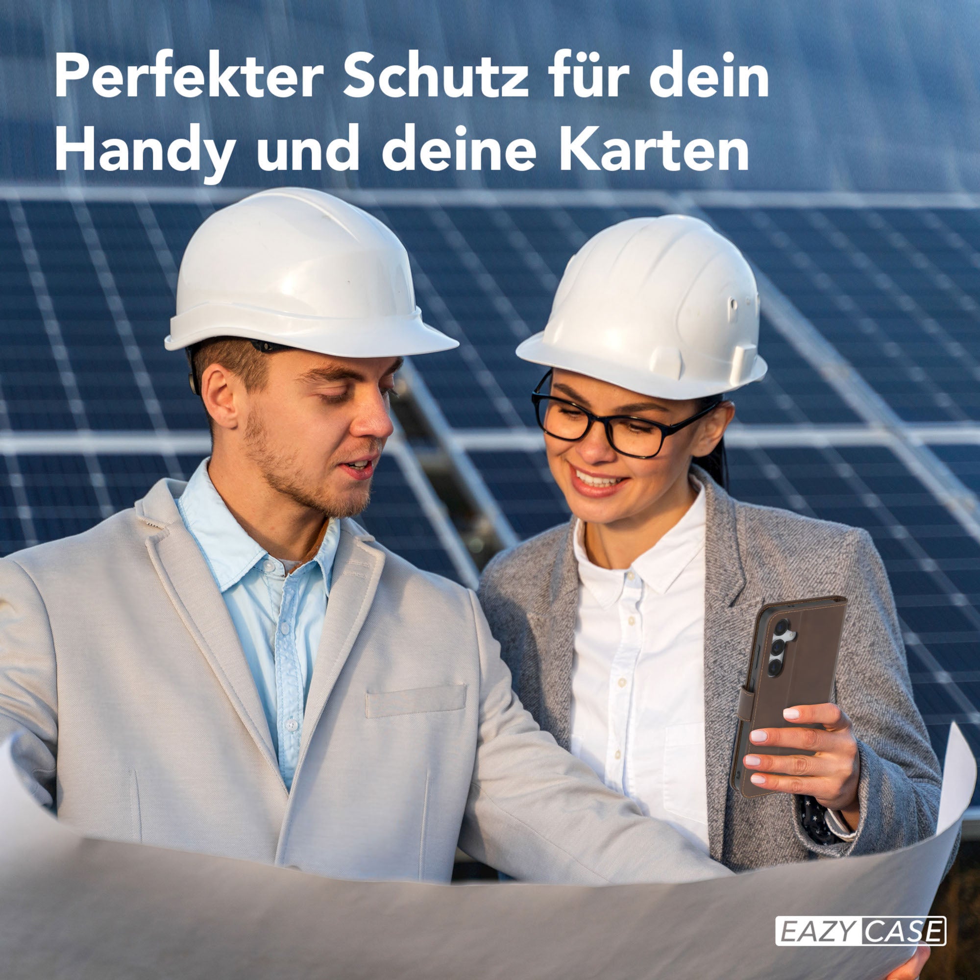 Galaxy S25 Plus Klapphülle aus Kunstleder