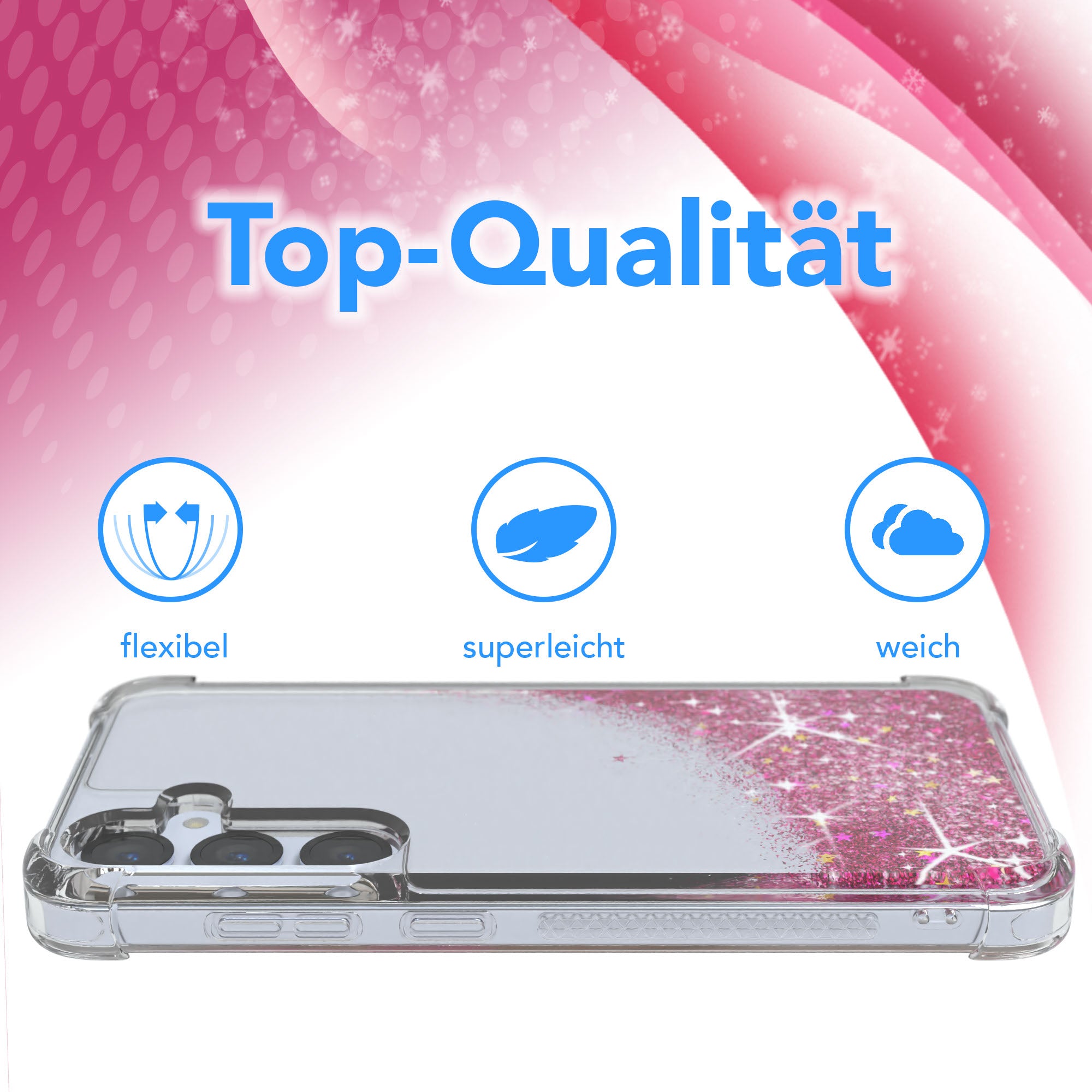 Galaxy S25 Plus Glitzerhülle