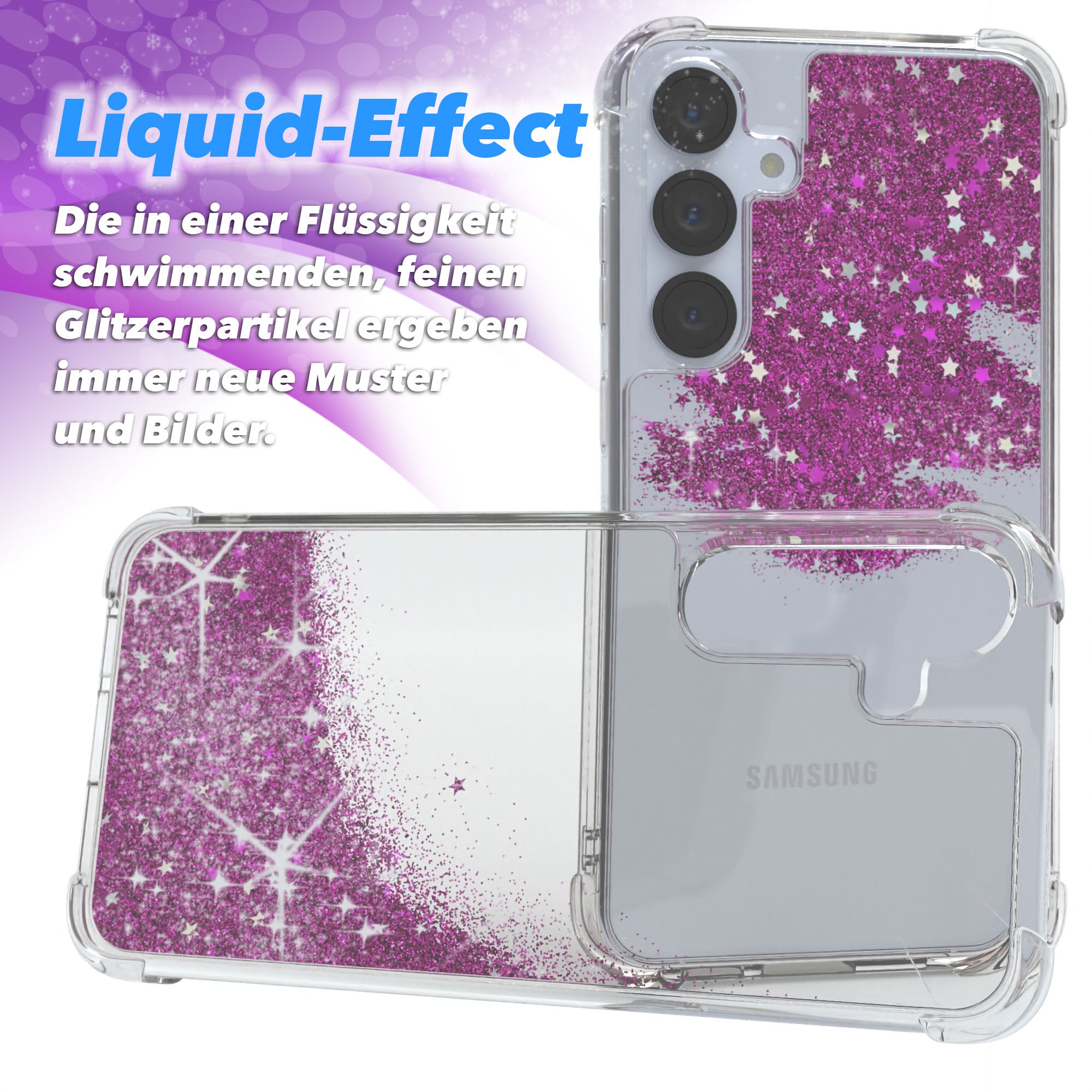 Galaxy S25 Plus Glitzerhülle