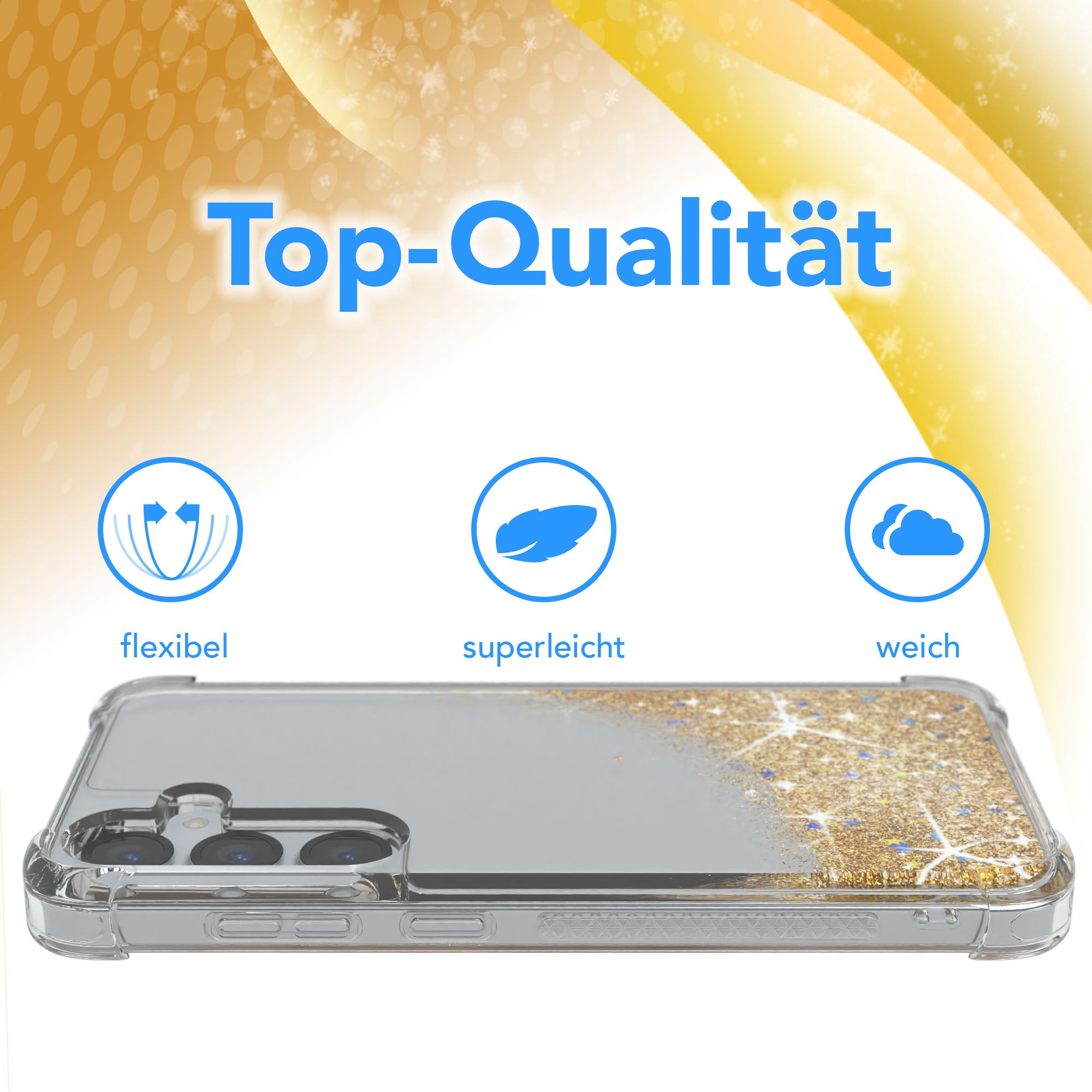 Galaxy S25 Plus Glitzerhülle