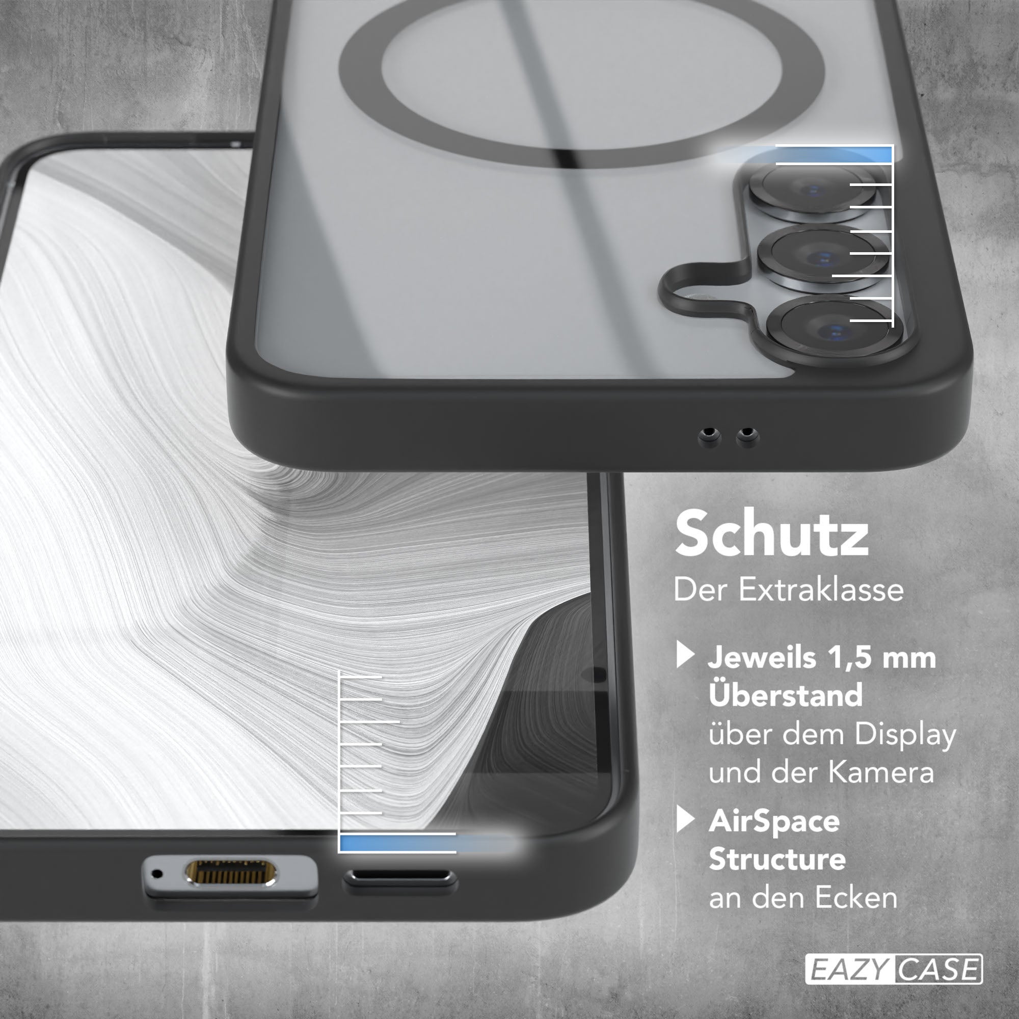 Galaxy S25 Plus transparente Hülle mit MagSafe