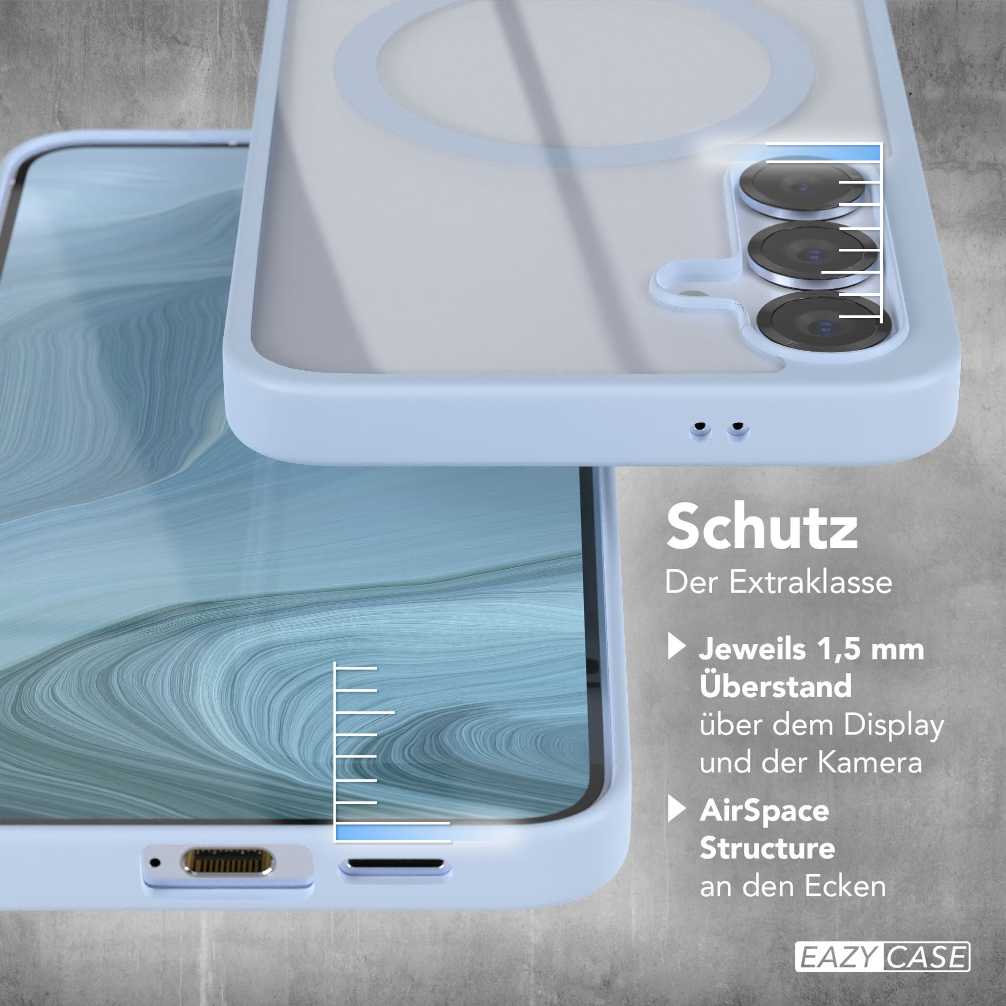 Galaxy S25 Plus transparente Hülle mit MagSafe