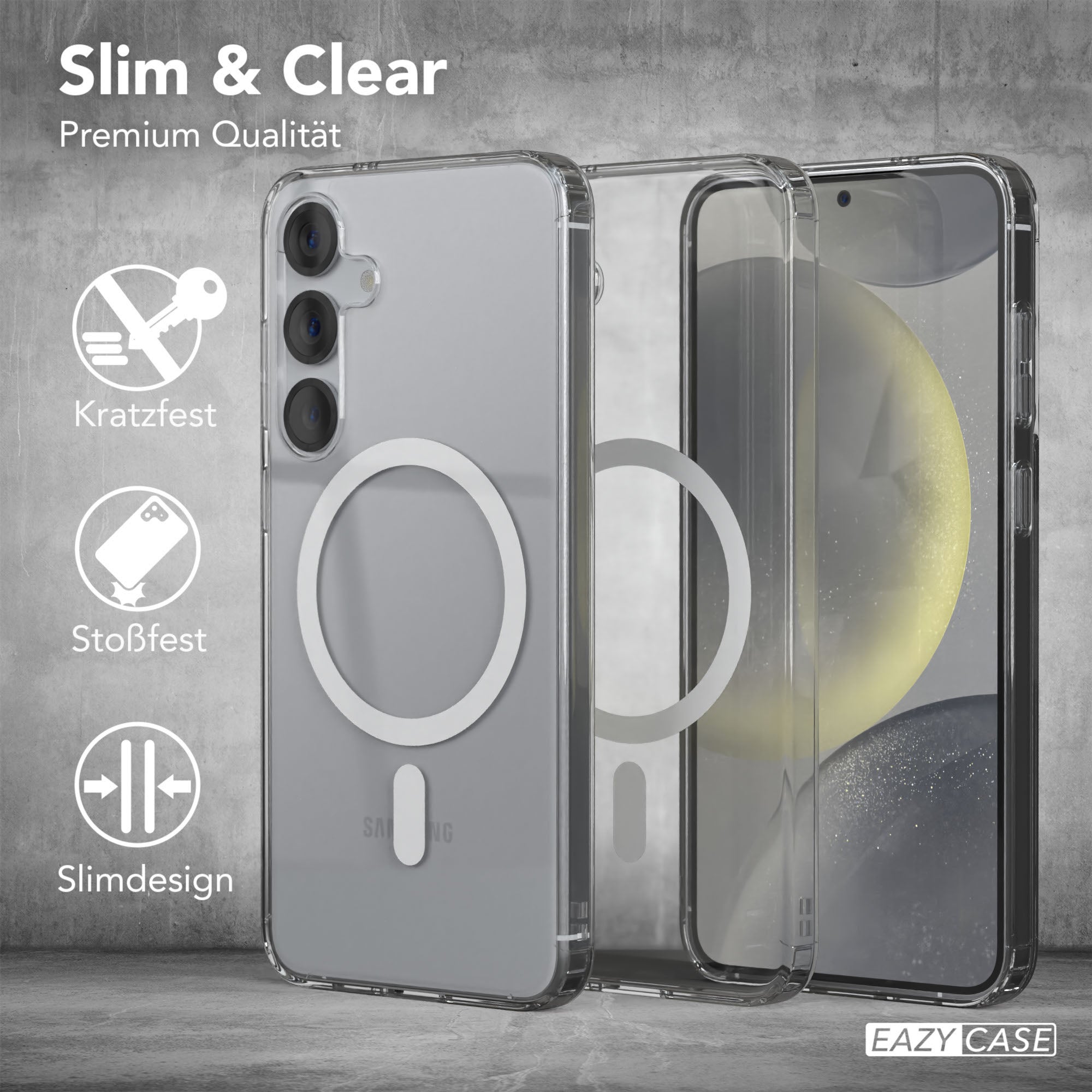 Galaxy S25 Plus transparente Hülle mit MagSafe