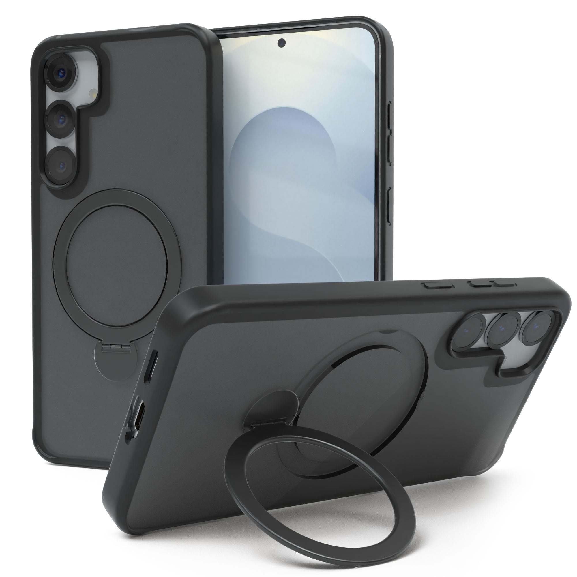 Galaxy S25 Plus Outdoor Hülle + drehbarer Ring mit MagSafe