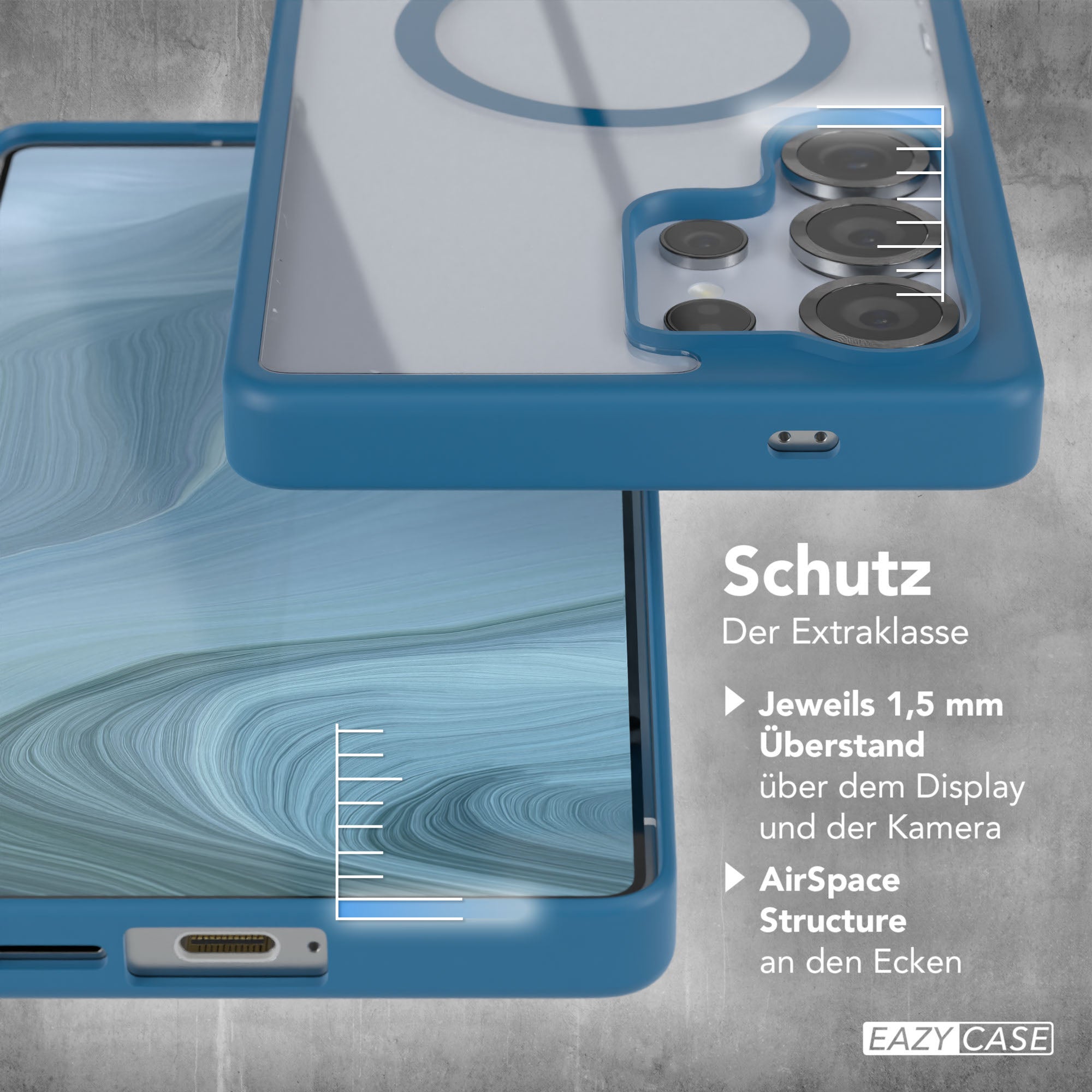Galaxy S25 Ultra transparente Hülle mit MagSafe