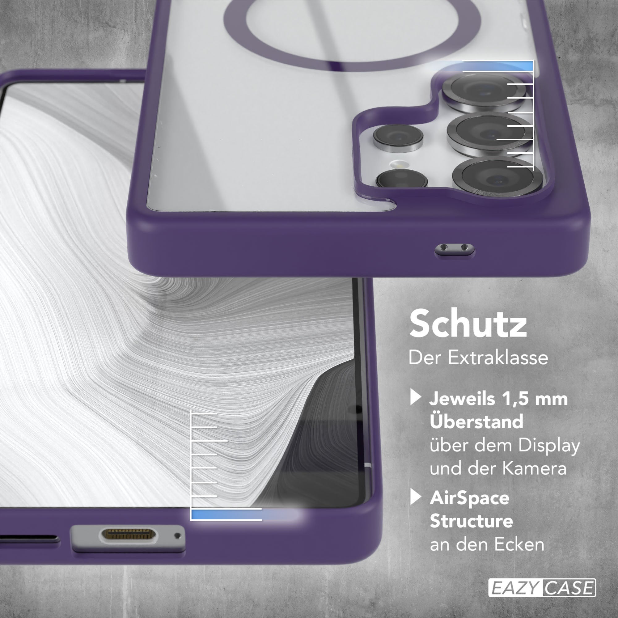 Galaxy S25 Ultra transparente Hülle mit MagSafe