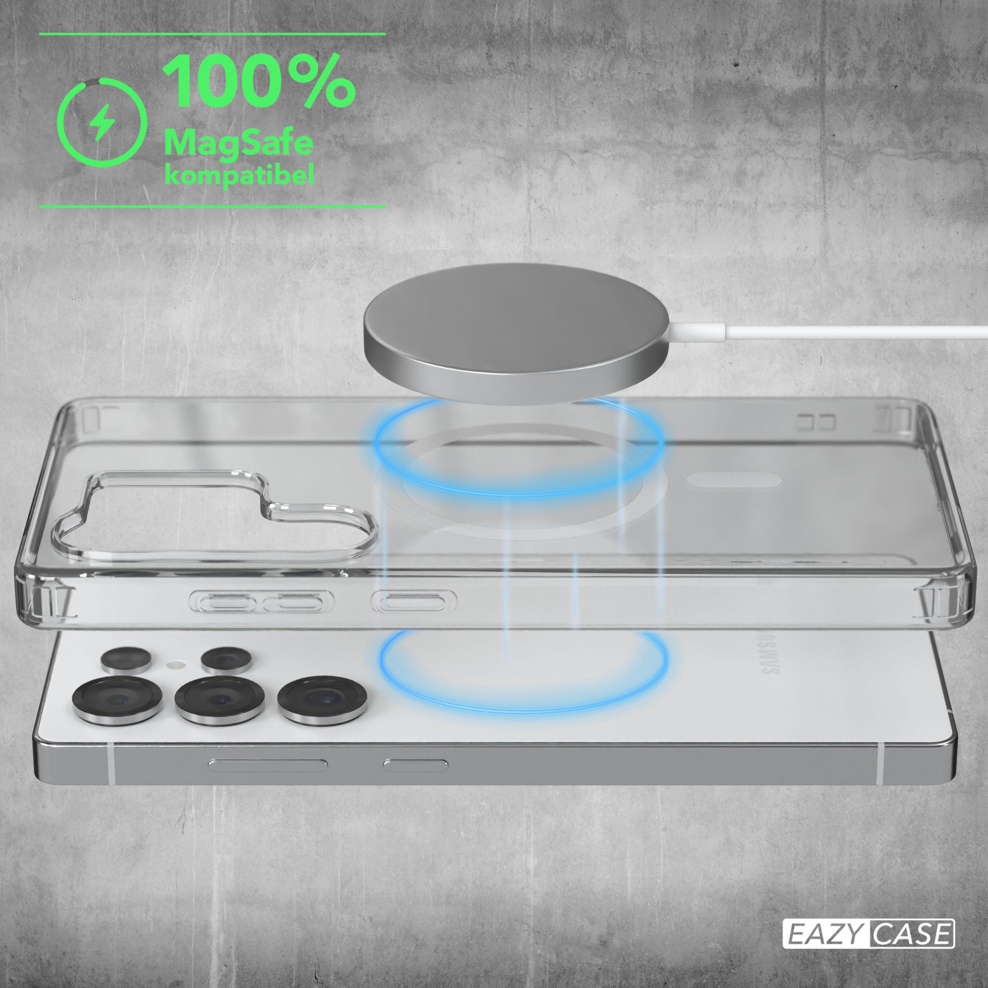 Galaxy S25 Ultra transparente Hülle mit MagSafe