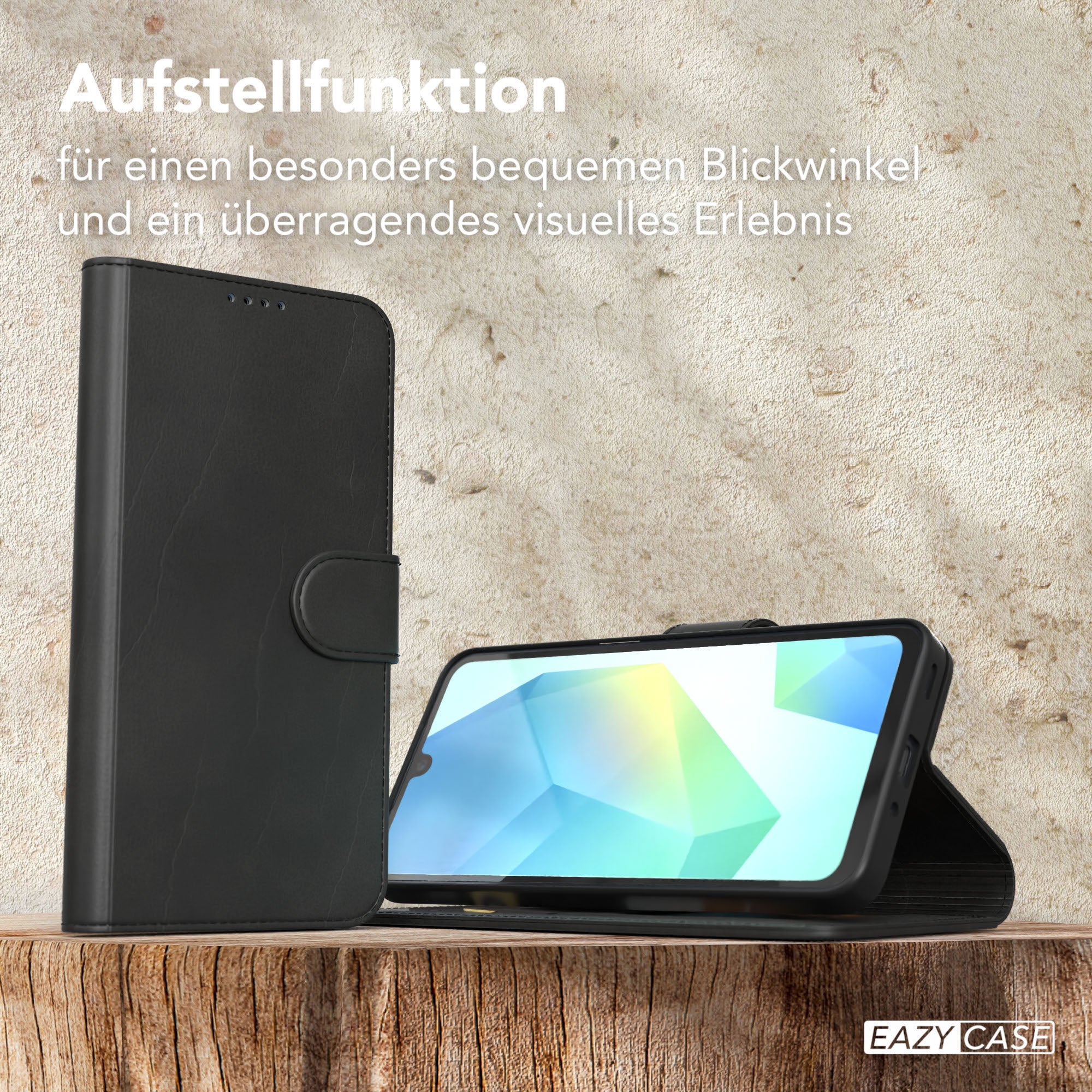 Galaxy A16 Klapphülle aus Kunstleder