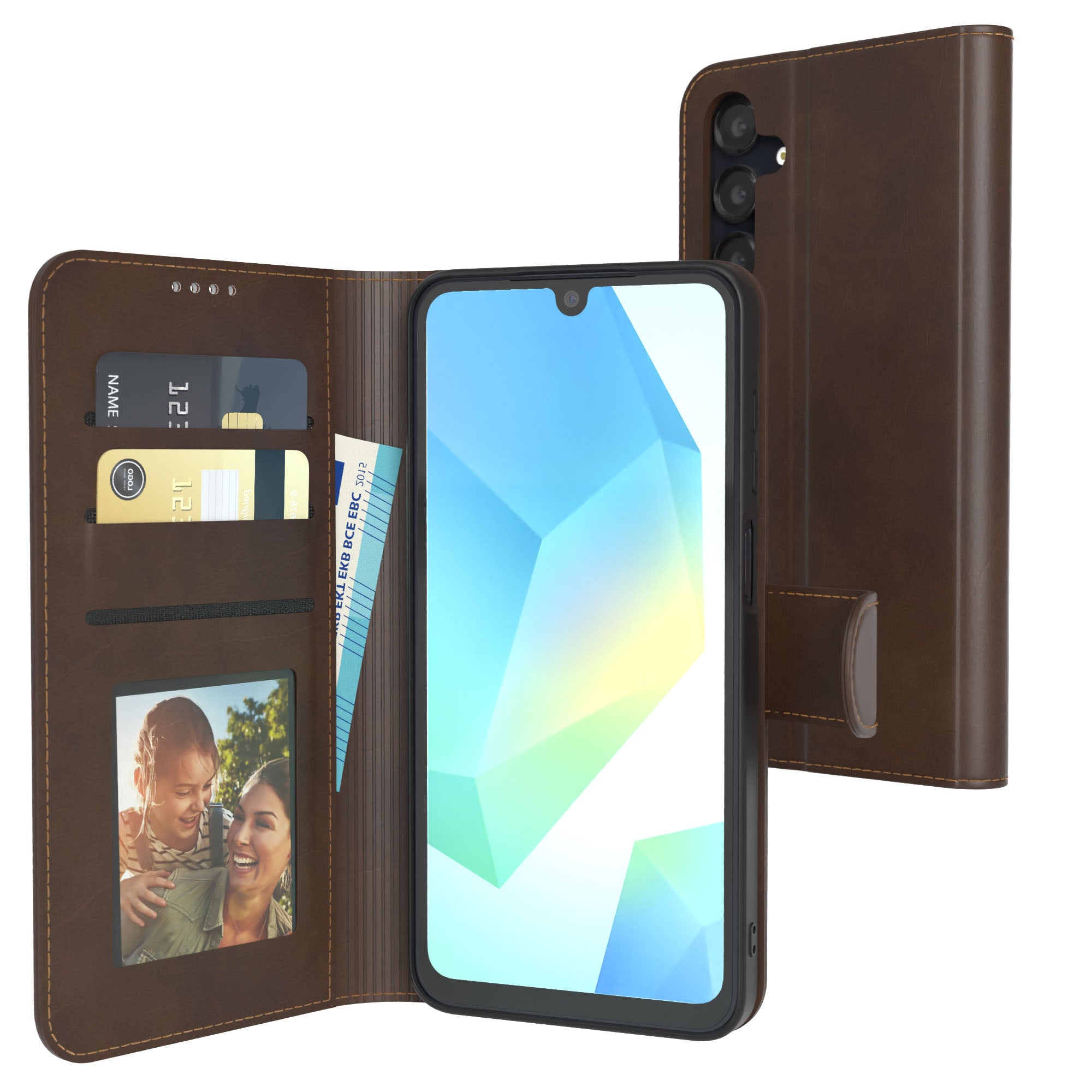 Galaxy A16 Klapphülle aus Kunstleder