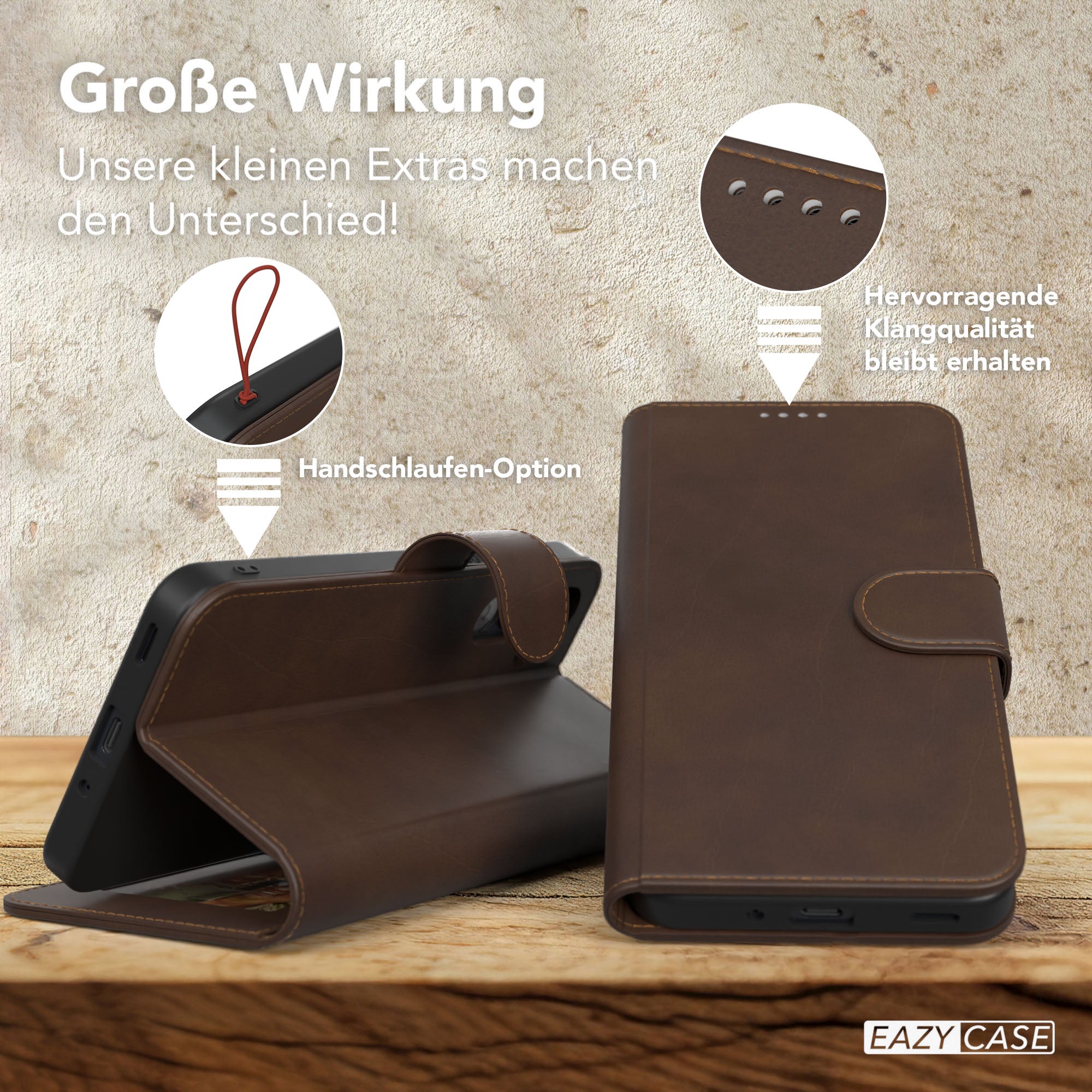 Galaxy A16 Klapphülle aus Kunstleder